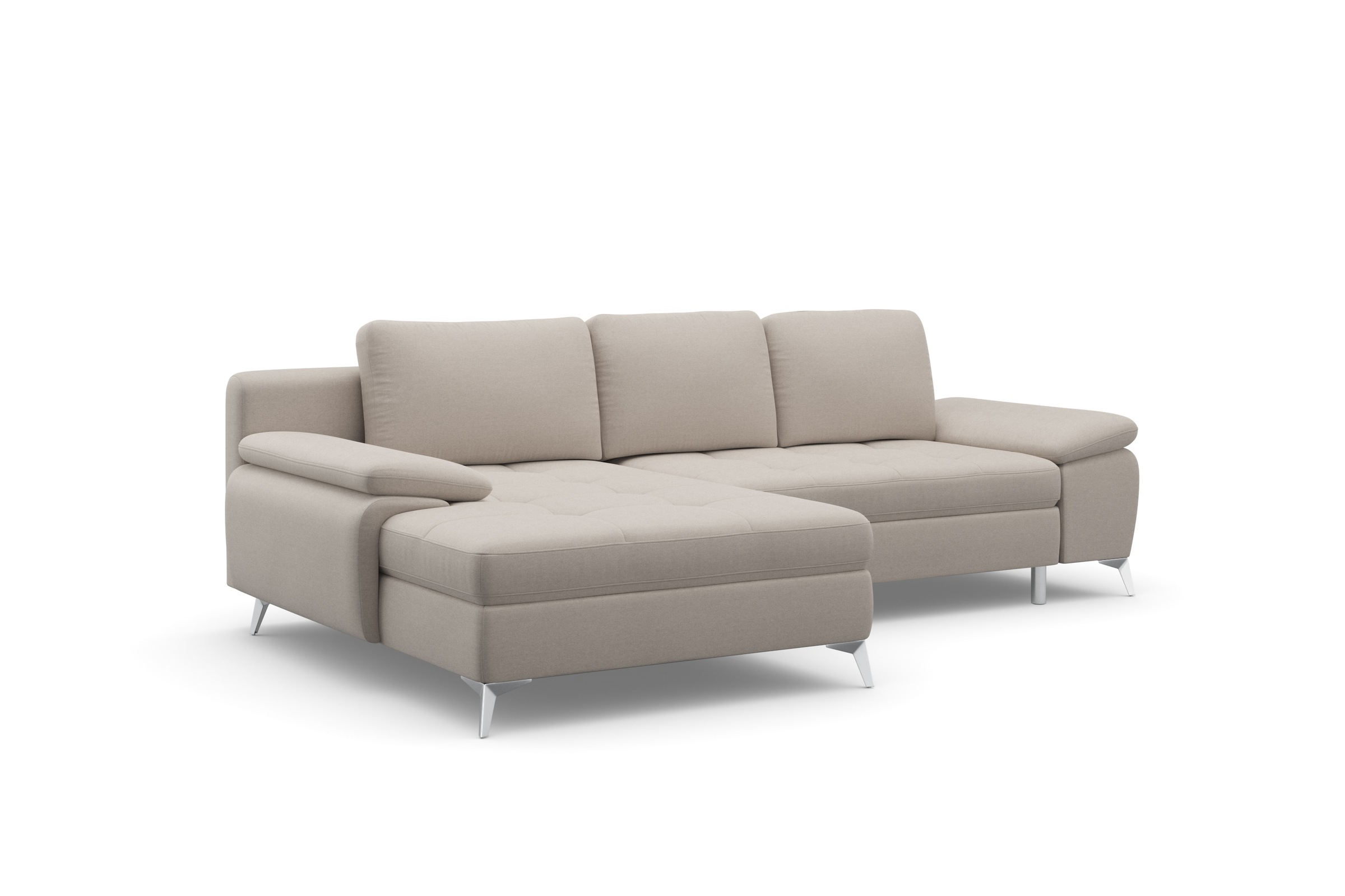 sit&more Ecksofa »Latigo L-Form«, mit Recamiere, wahlweise mit Bettfunktion und Bettkasten