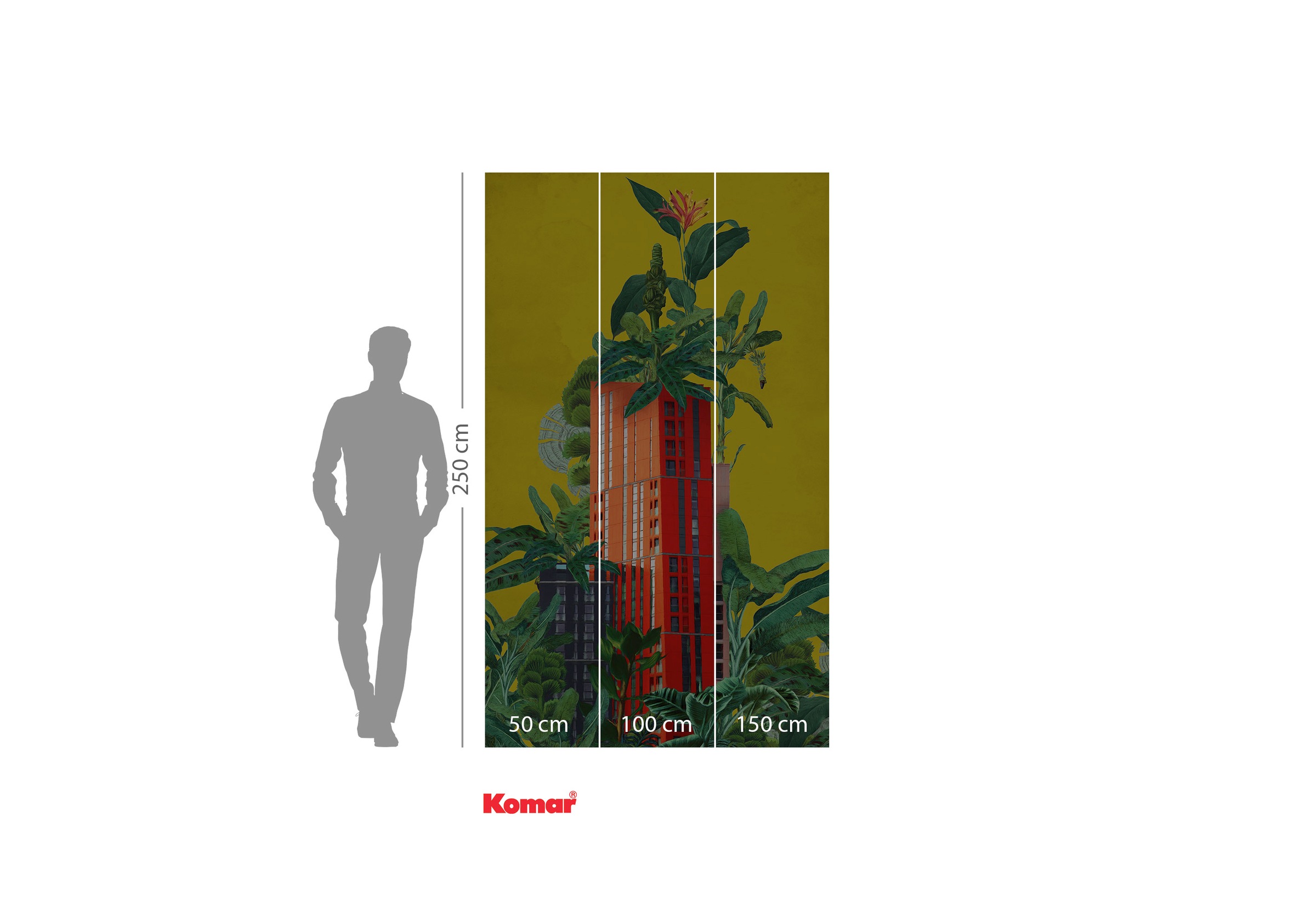 Komar Fototapete »Komar Vlies Fototapete - Plant House - Grösse 150 x 250 cm«, bedruckt
