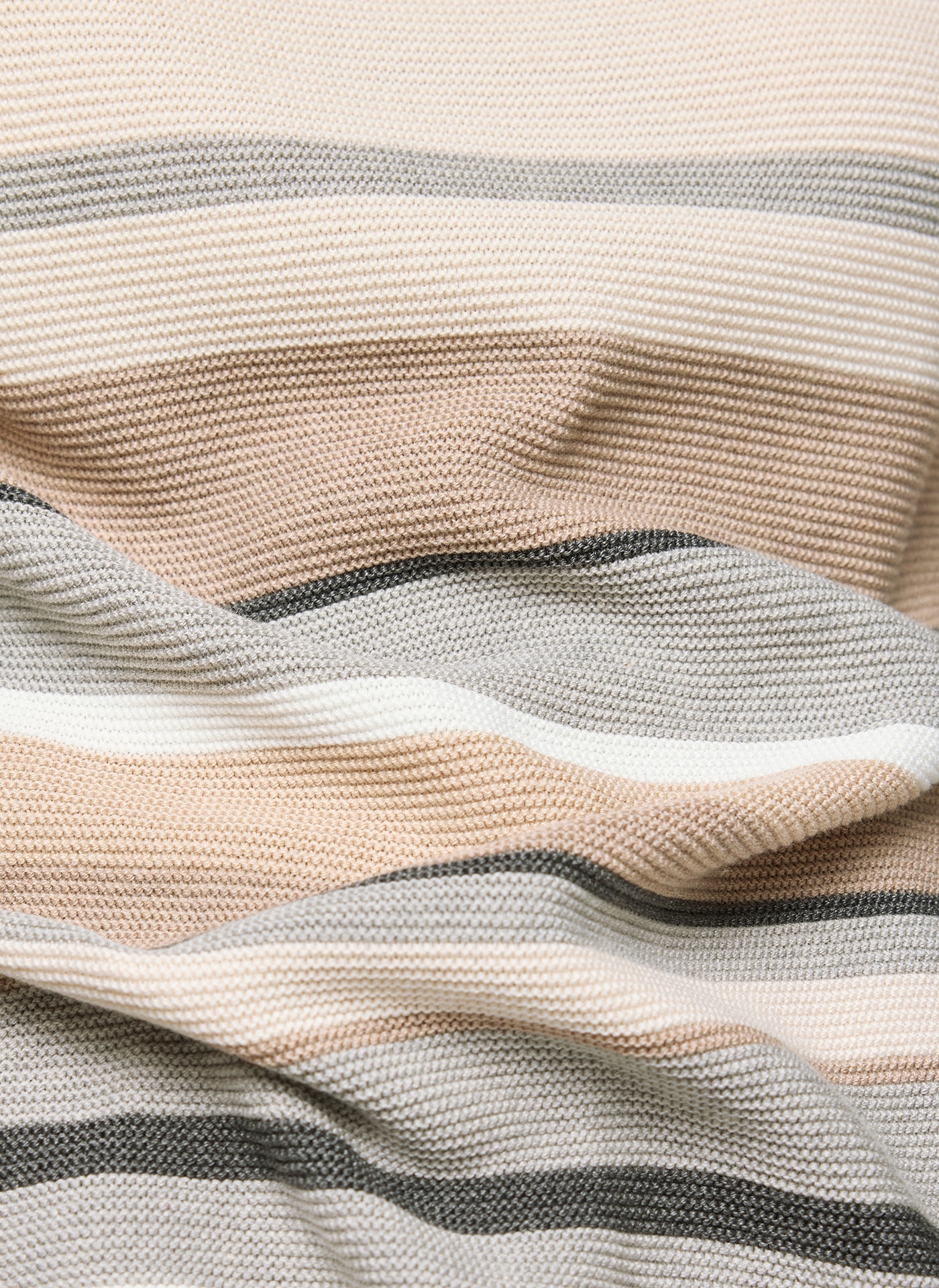 Rabe Pull à rayures mit intarsien Muster