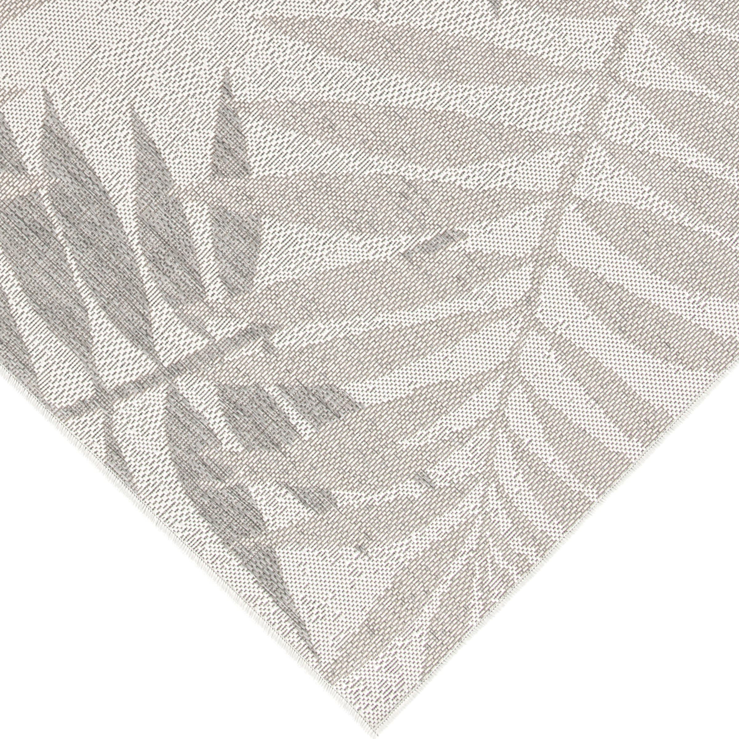 Primaflor-Ideen in Textil Teppich »Outdoorteppich RENEW - Leaves« rechteckig 4 mm Höhe Flachgewebe, Blätter, In- und Outdoor geeignet, Balkon & Terrasse
