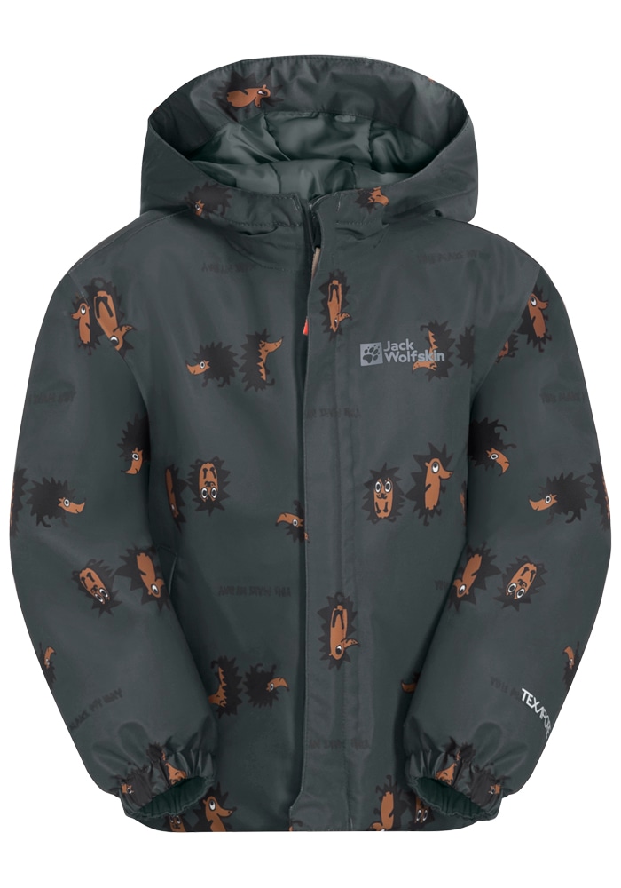 Jack Wolfskin Funktionsjacke »GLEELY 2L INS PRINT JKT K«, mit Kapuze
