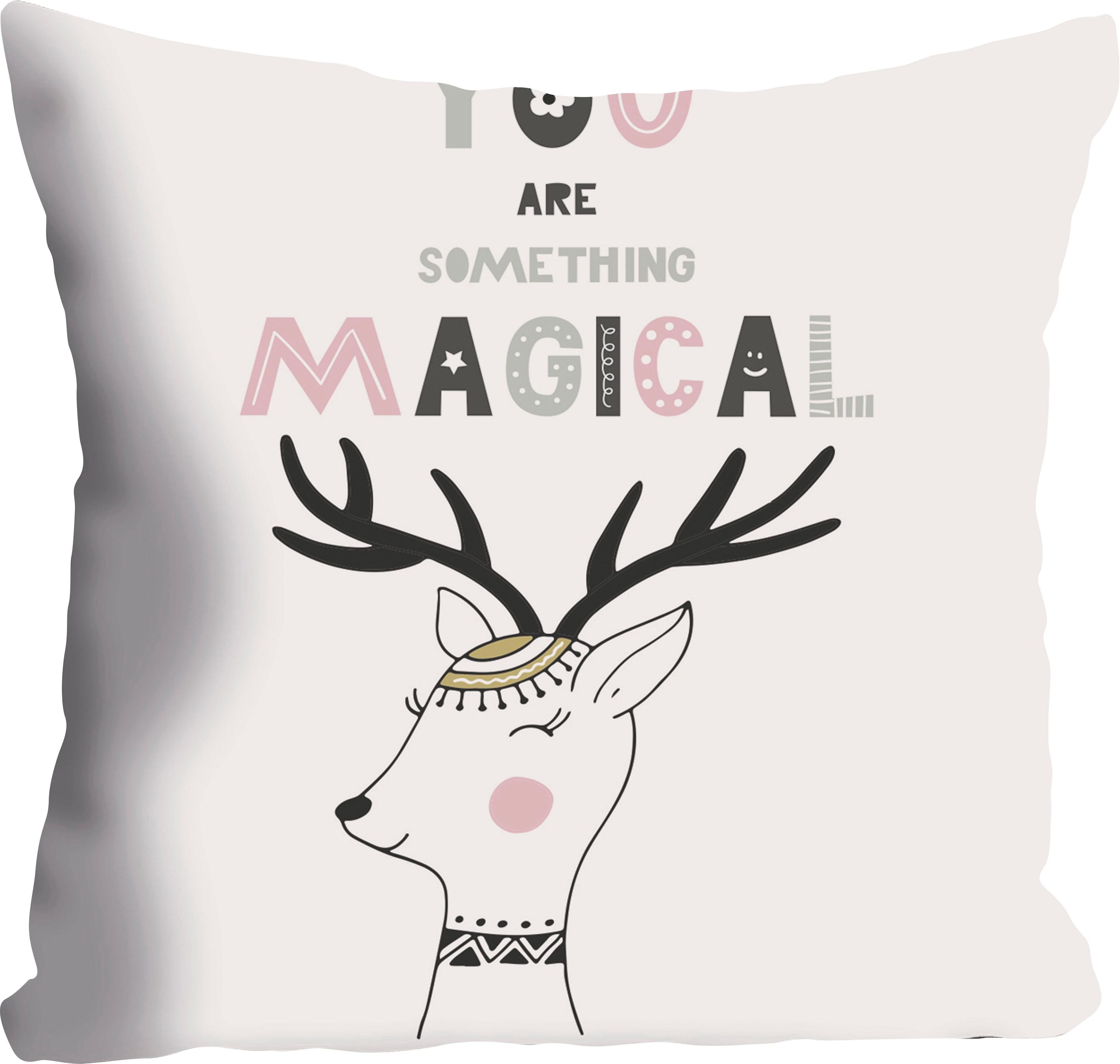 Image of queence Dekokissen ""Magical"" Kissenhülle ohne Füllung, 1 Stück