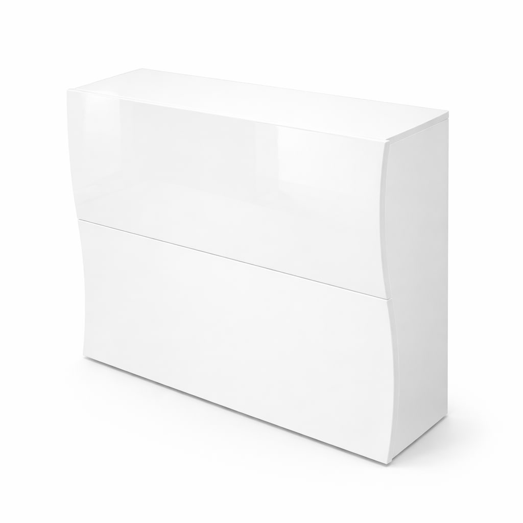 GOODproduct Schuhschrank »Luxor 2, Schuhregal, Schuhkommode, Höhe 81 cm« UV-lackiert, Hochglanz, grifflos, 2-türig