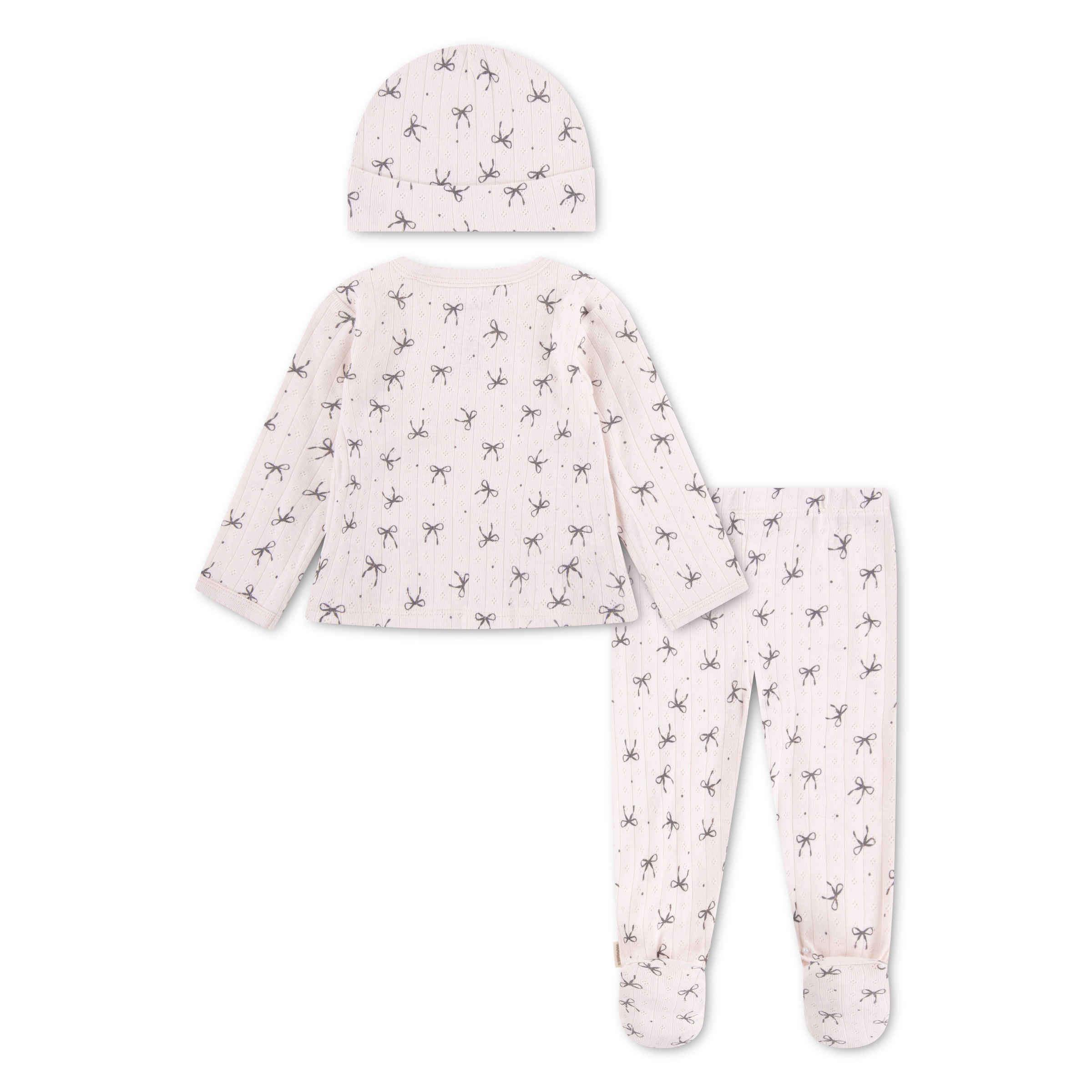 HUGGIES babywear T-shirt à manches longues & pantalon »HUGG FOOTED PANT SET+ATTACHMEN« Ensemble,  avec imprimé intégral