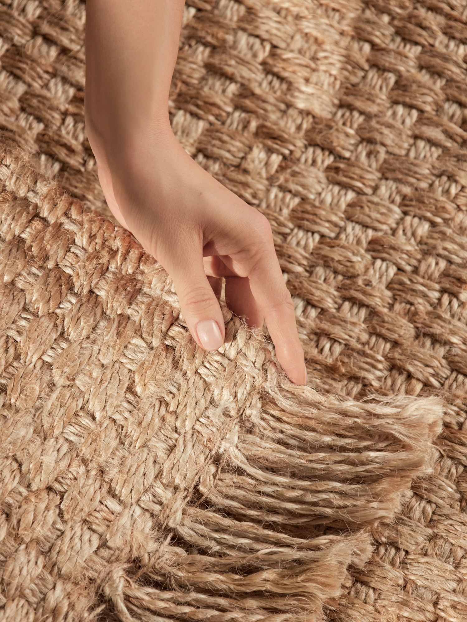 HANSE Home Tapis »Fjord« Rectangulaire 10 mm Höhe Jute, fait main, tapis naturel, salon, coureur, franges