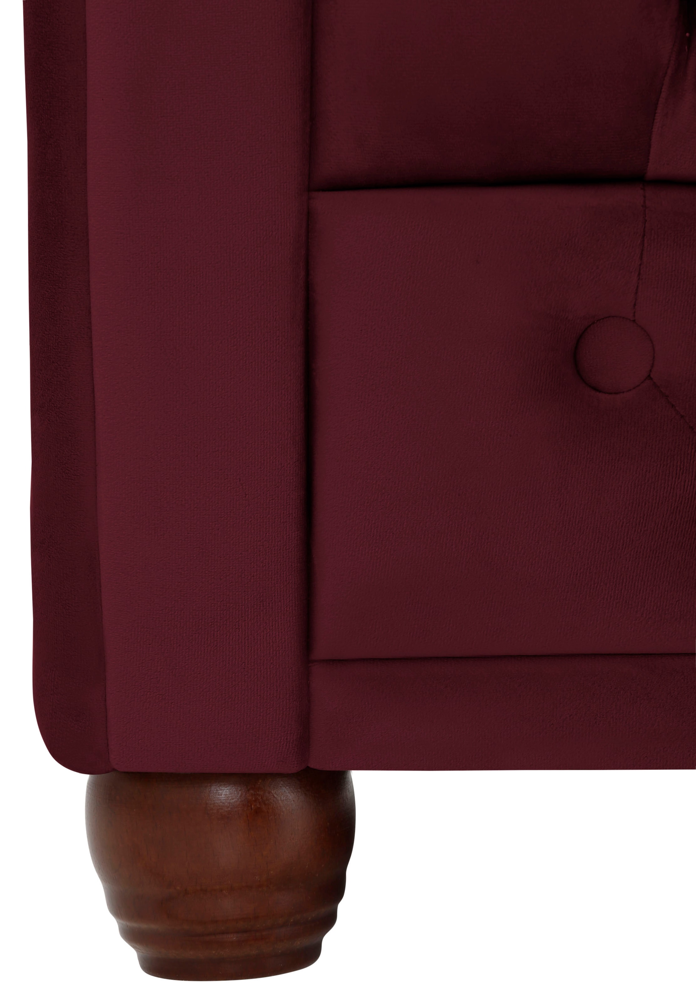 Home affaire Chesterfield-Sessel »New Castle Sessel« hochwertige Knopfheftung, B/T/H: 104/86/72 cm