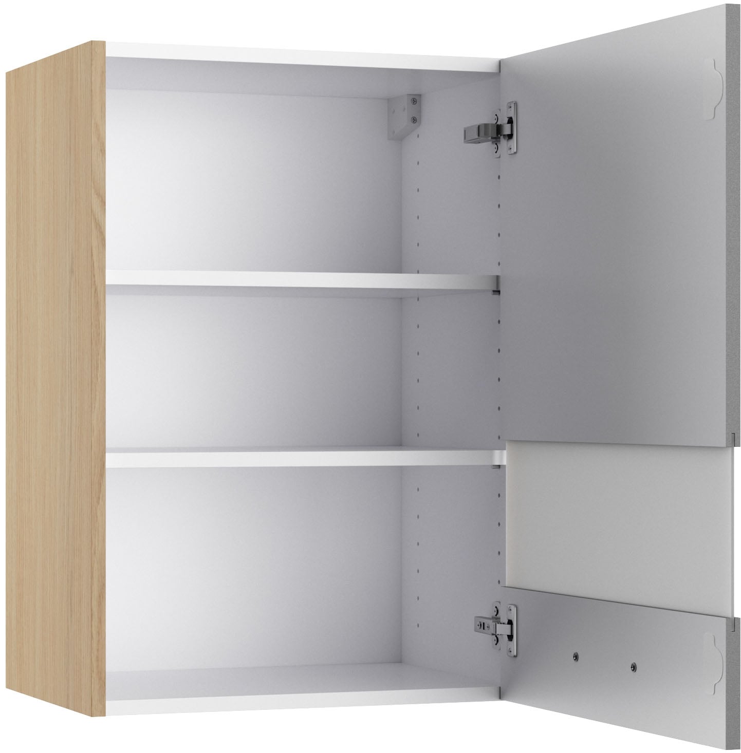 KOCHSTATION Armoire suspendue »KS-Lucy« Breite 50 cm, mit 1 Segmentglastür, 2 Einlegeböden, Soft-Close