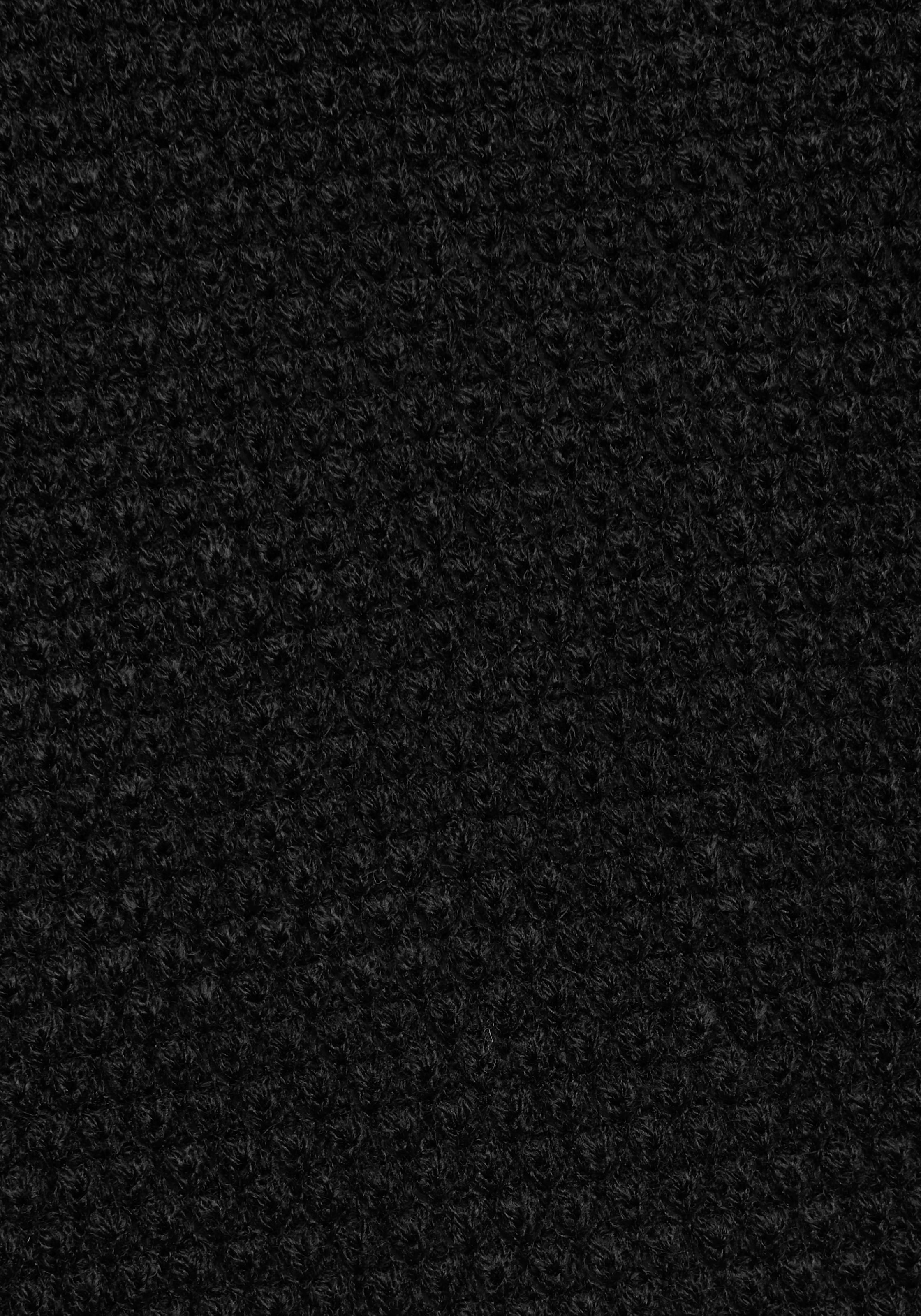 Aniston CASUAL Rundhalspullover, mit Rippstrick an den Seitennähten