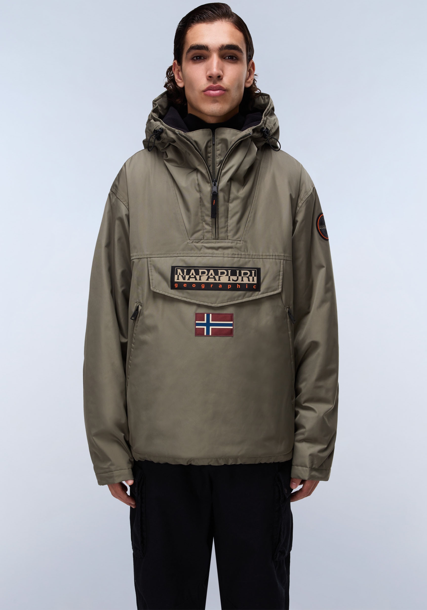 Image of Napapijri Anorak "RAINFOREST" mit Kapuze regular fit, mit seitlichen Reissverschluss, Belüftungsösen