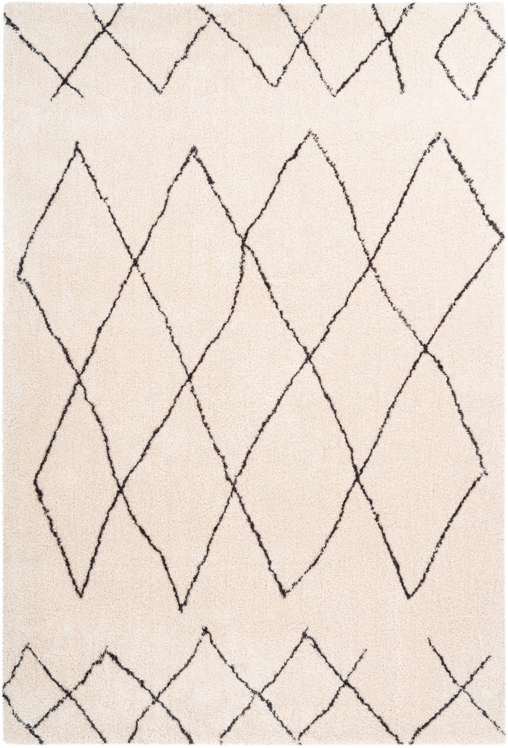 calo-deluxe Hochflor-Teppich »Elvar-4000«, rechteckig, 27 mm Höhe, besonders weich durch Microfaser, Wohnzimmer