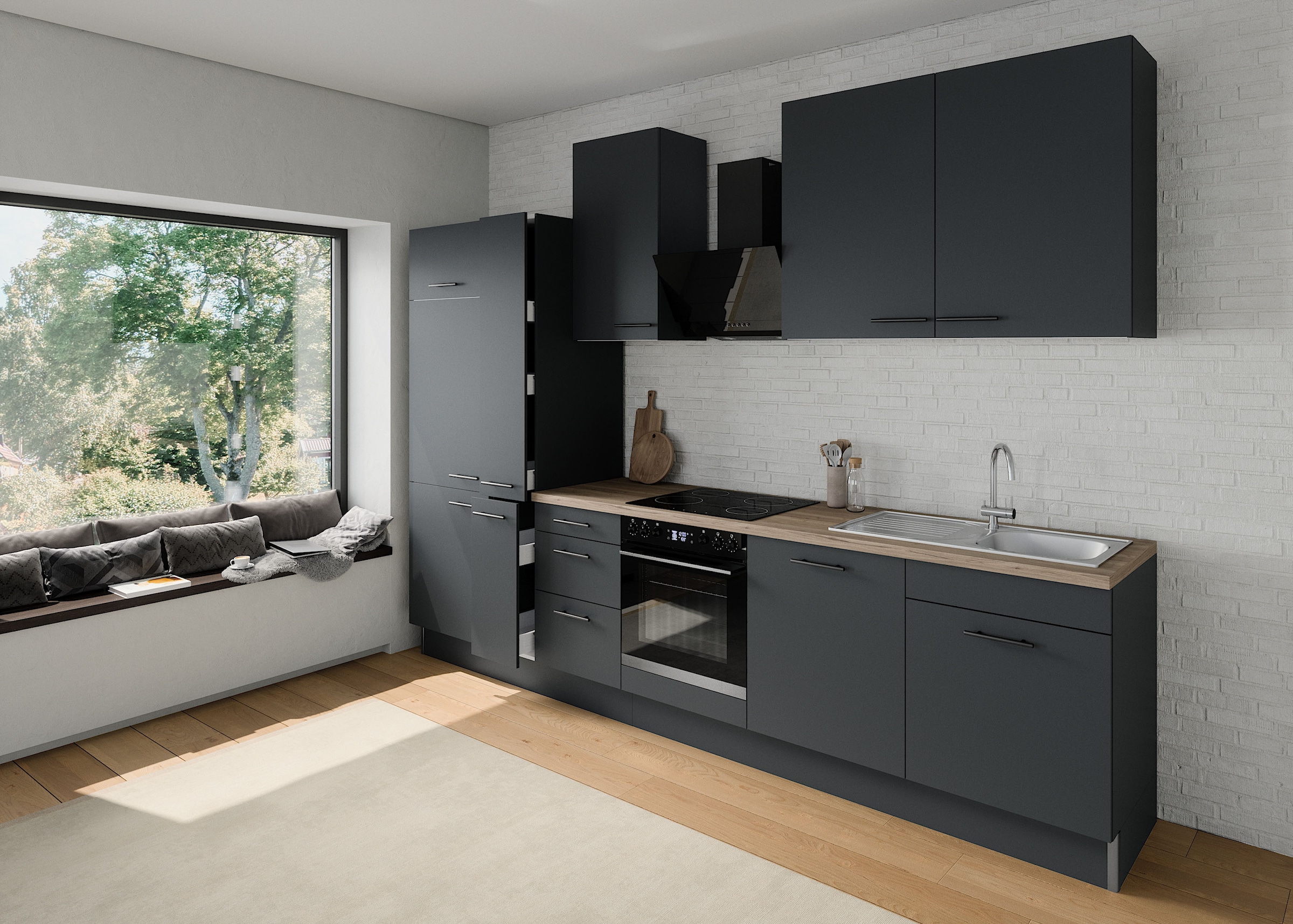 OPTIFIT Armoire réfrigérée encastrable »Fiona« Breite 60 cm, m. 2 Türen, 1 Klappe, höhenverstellbare Füsse