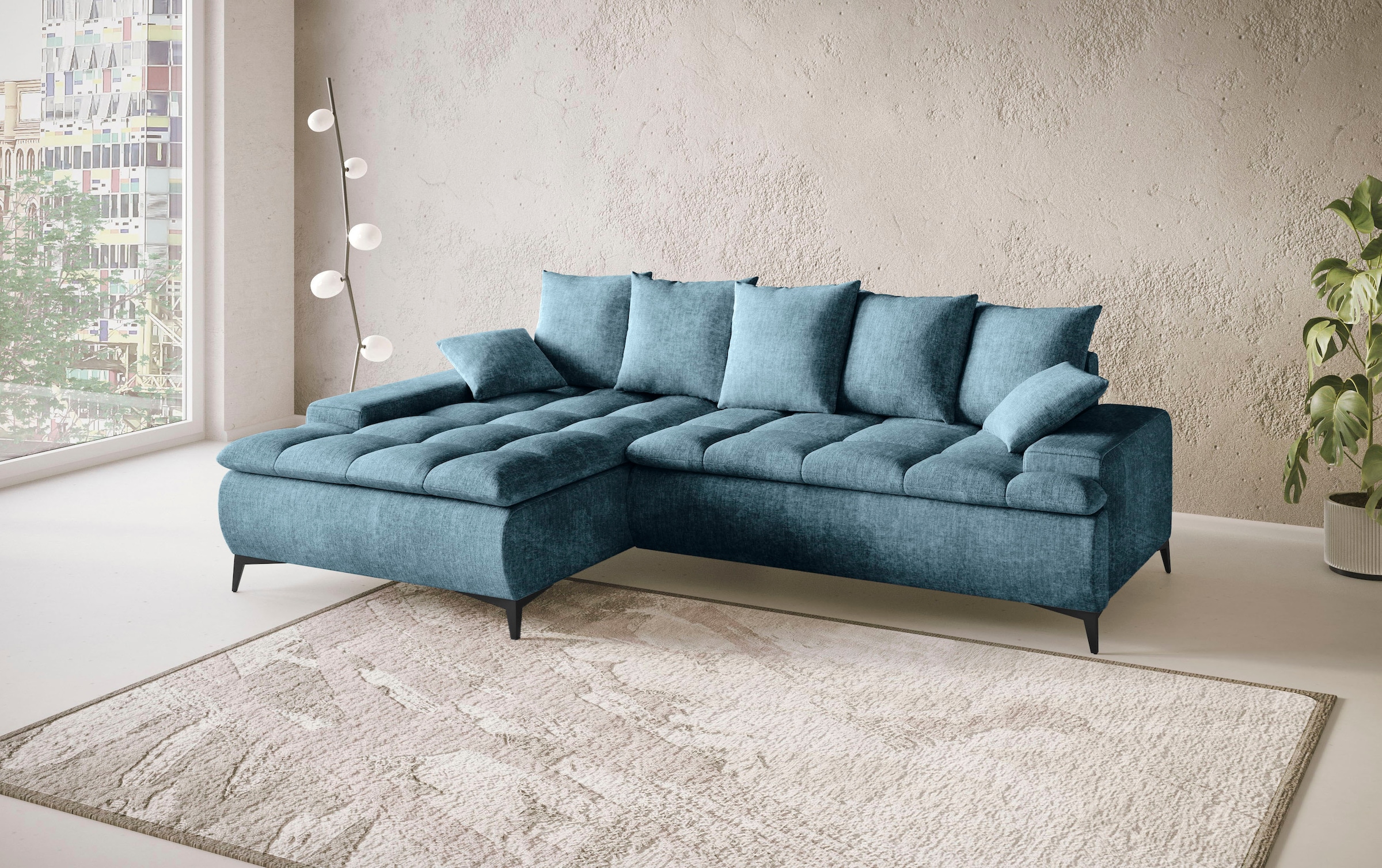 Mr. Couch Ecksofa »Haiti III, L-Form«, Mit Kaltschaum, bis 140 kg belastbar