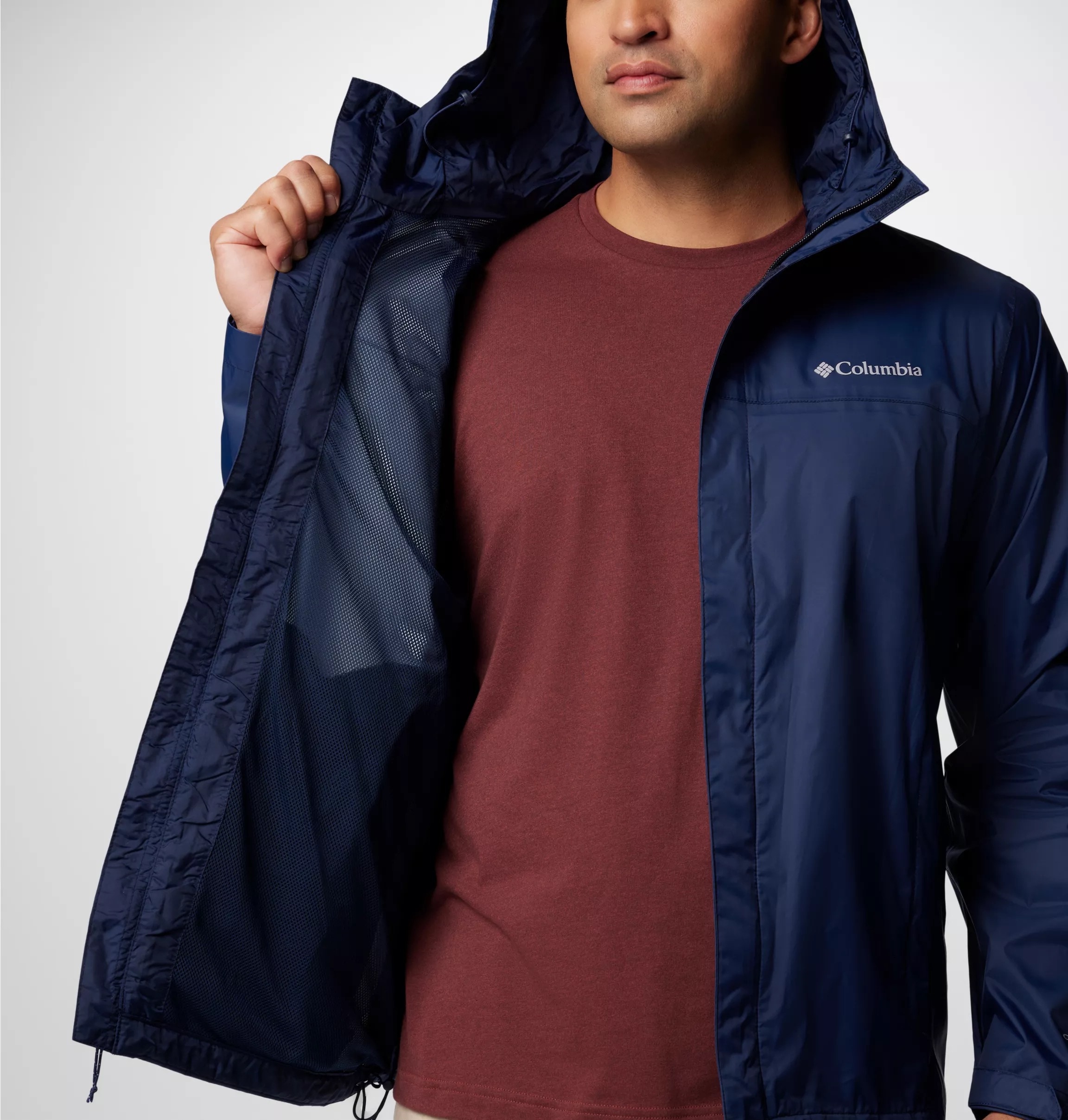 Columbia Veste de pluie »WATERTIGHT II JACKET« avec capuche avec des poches à fermeture éclair, matériau extérieur déperlant en nylon