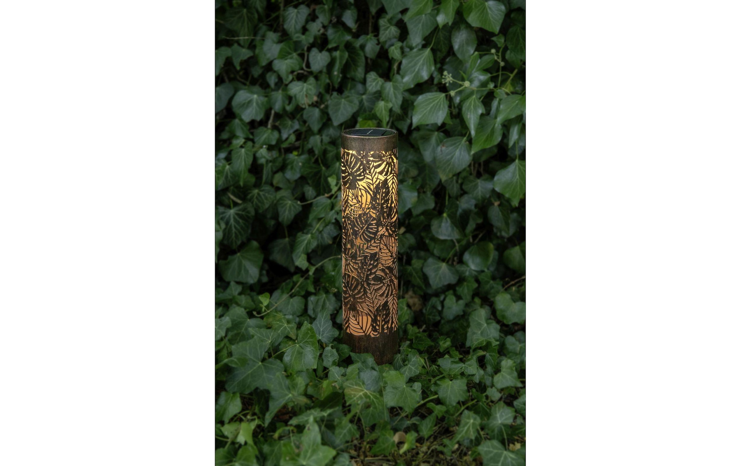 STT Laterne »Antic Pillar Jungle 38 cm« Dekorative Solar-Laterne für den Aussenbereich