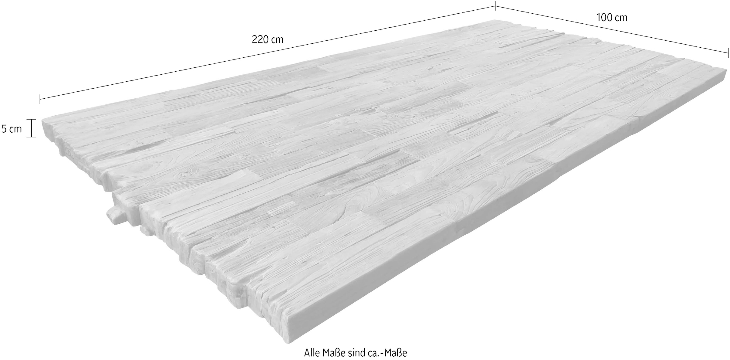 SIT Plateau de table 1 cuis tlg. avec bord cassé sur les côtés courts