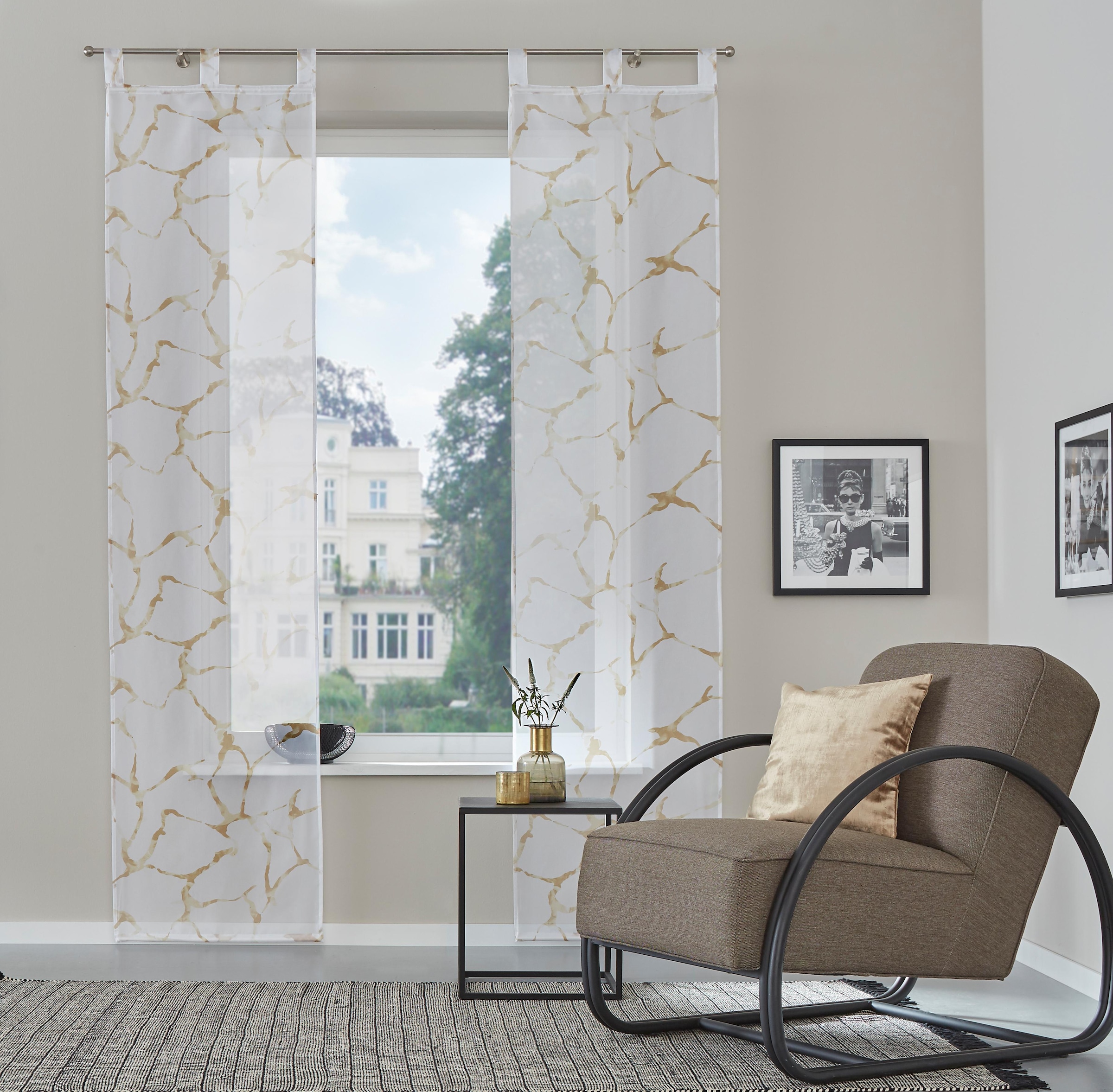 Image of my home Schiebegardine »Fulda«, (2 St.), Inkl. Beschwerungsstangen bei Ackermann Versand Schweiz