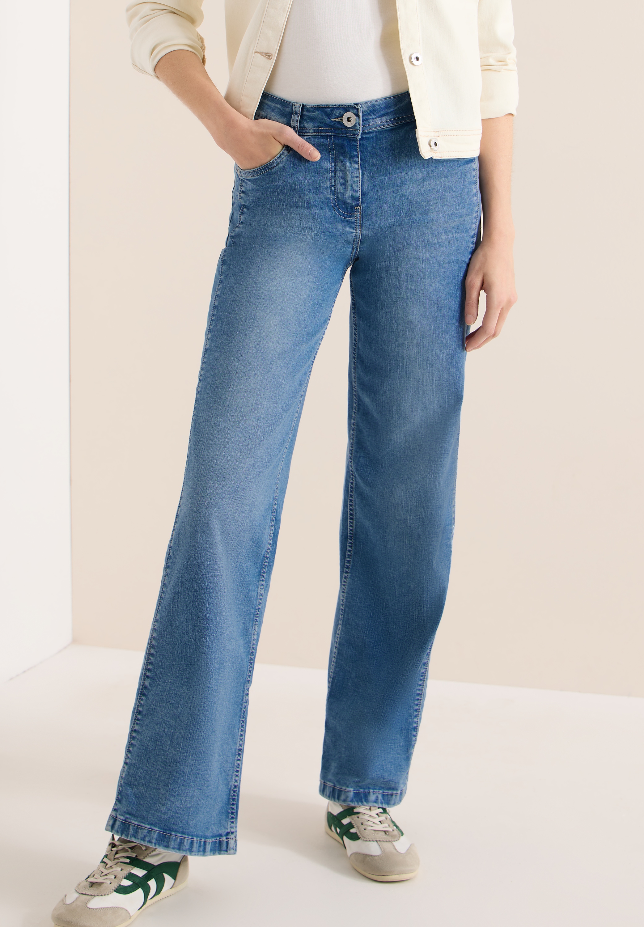 Image of Cecil Weite Jeans "Style Toronto" oben Slim Fit, mit Stretch