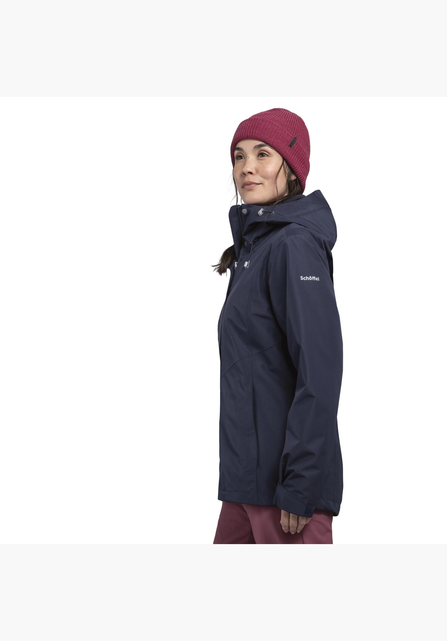 Schöffel Veste fonctionnelle 3 en 1 »3in1 Jacket Style Okere WMS« 2 cuis tlg. mit Kapuze Wasserdicht, winddicht, atmungsaktiv Übergangsjacke