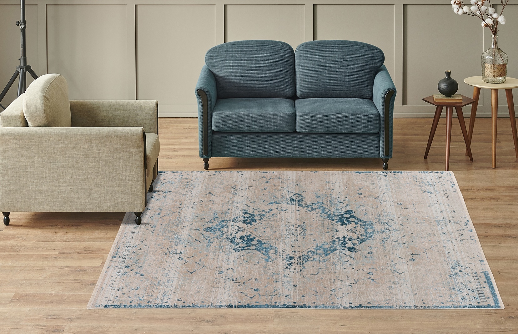 Image of Kayoom Teppich "Milan 225" rechteckig 5 mm Höhe ca. 436.800 Points/qm, Kurzflorteppich, weiche Haptik, hochwertig