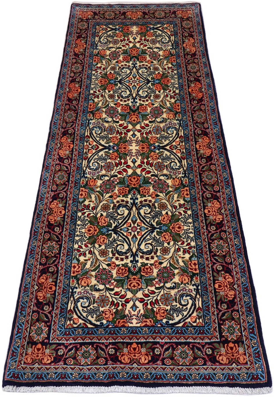 Image of morgenland Läufer »Bidjar Blumenmuster Beige 203 x 77 cm«, rechteckig, 10 mm Höhe, Handgeknüpft bei Ackermann Versand Schweiz