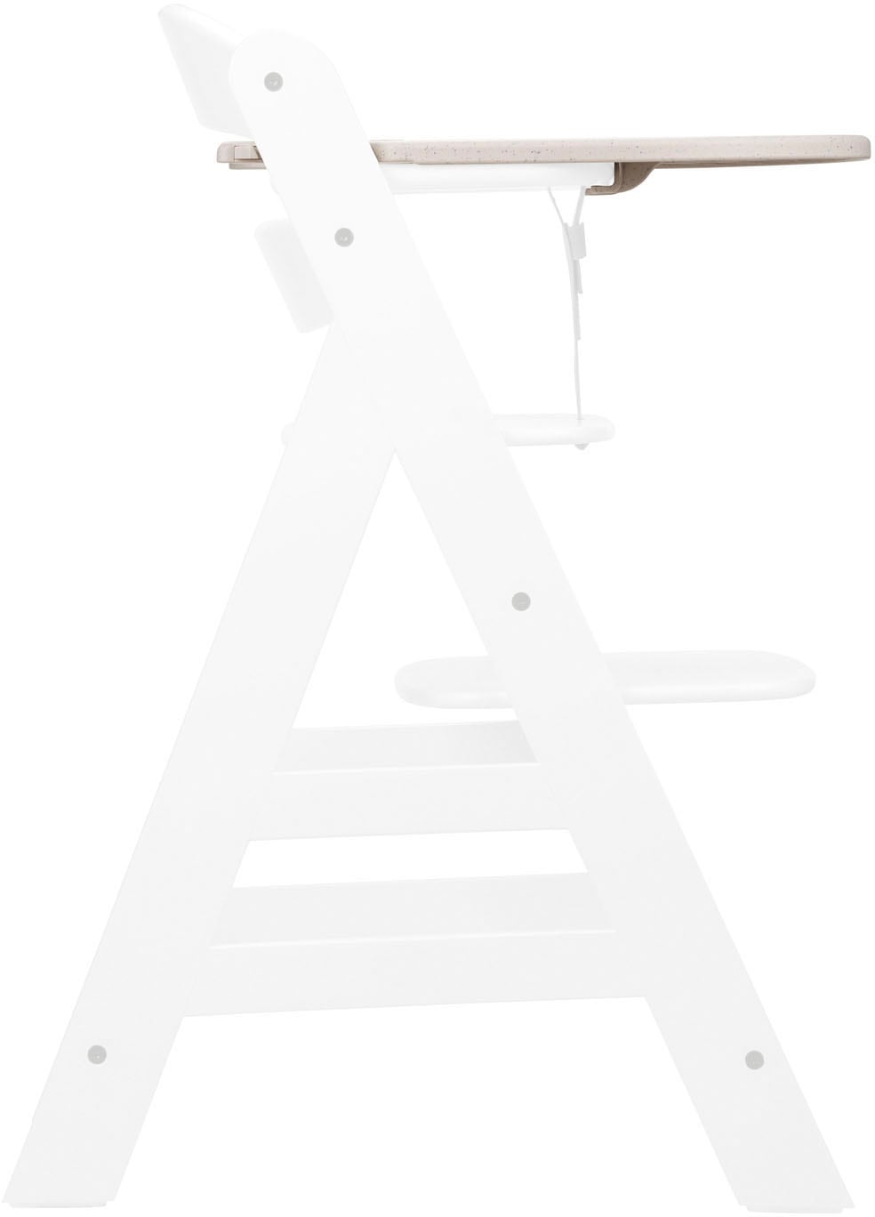 Hauck Plateau de chaise haute »Alpha Click Tray, Speckle Beige« aus recyceltem Material
