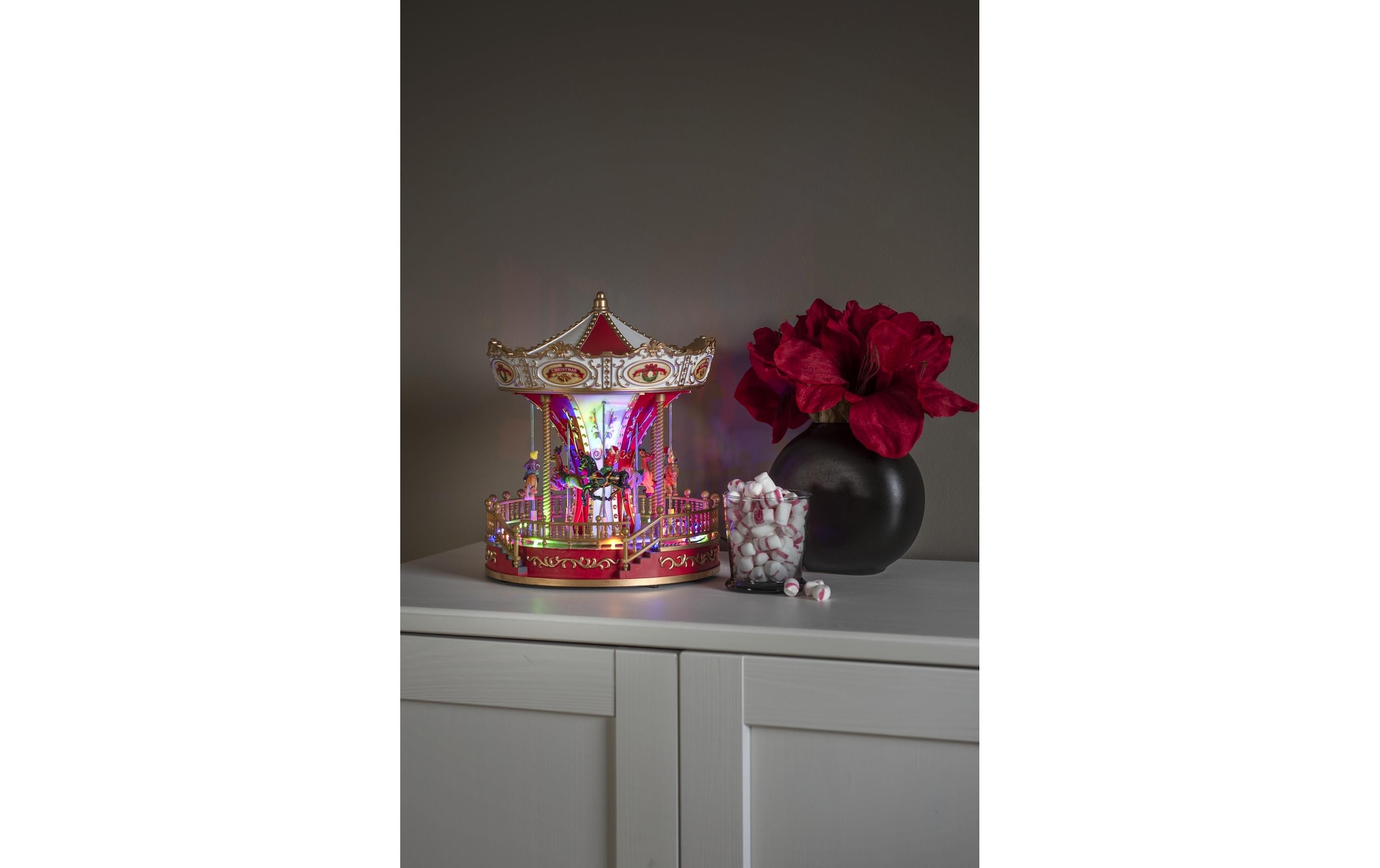 KONSTSMIDE Figurine décorative LED »Szenerie Karussell mit Musik«
