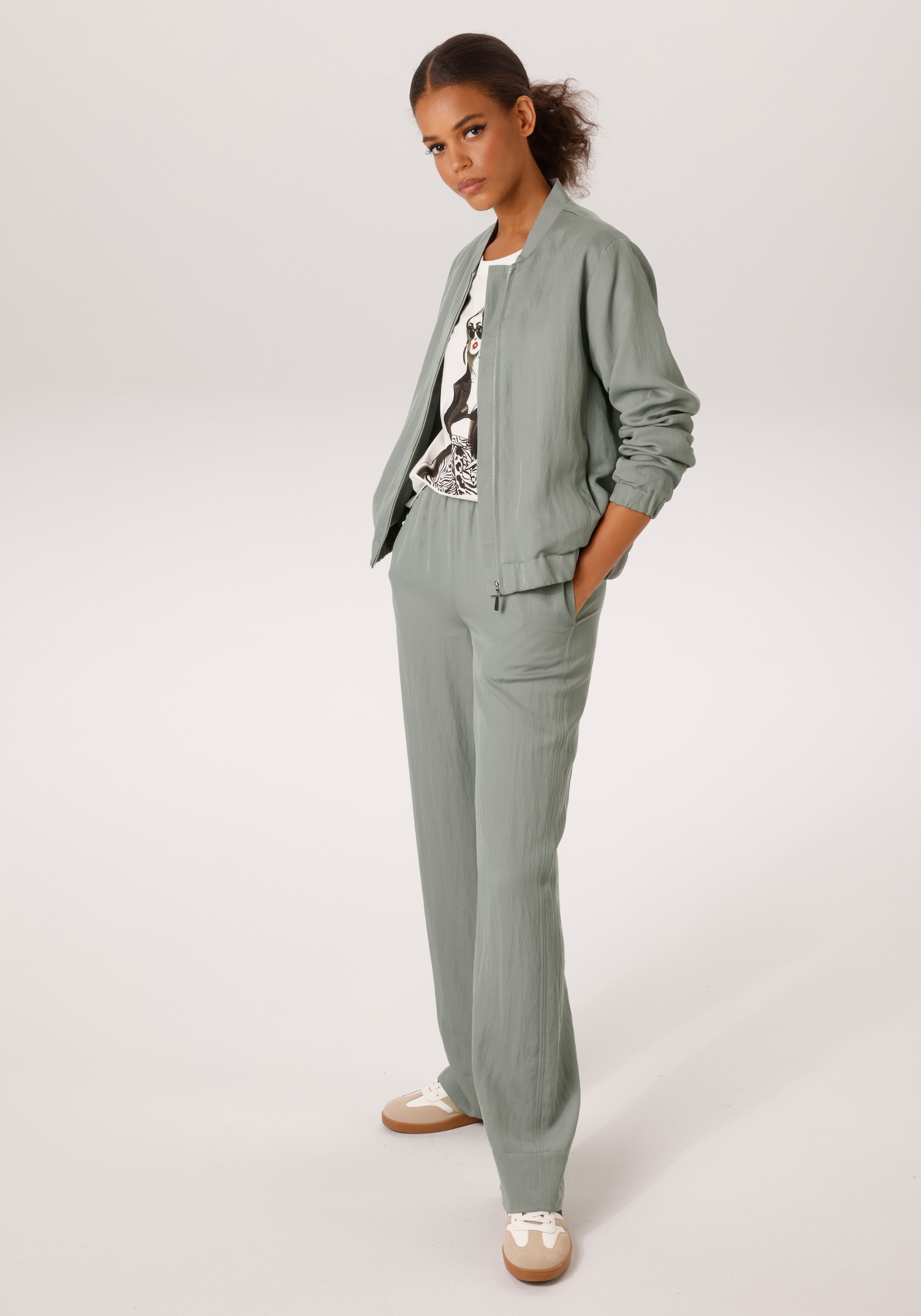 Aniston CASUAL Blouson in trendiger Twill-Qualität - NEUE KOLLEKTION