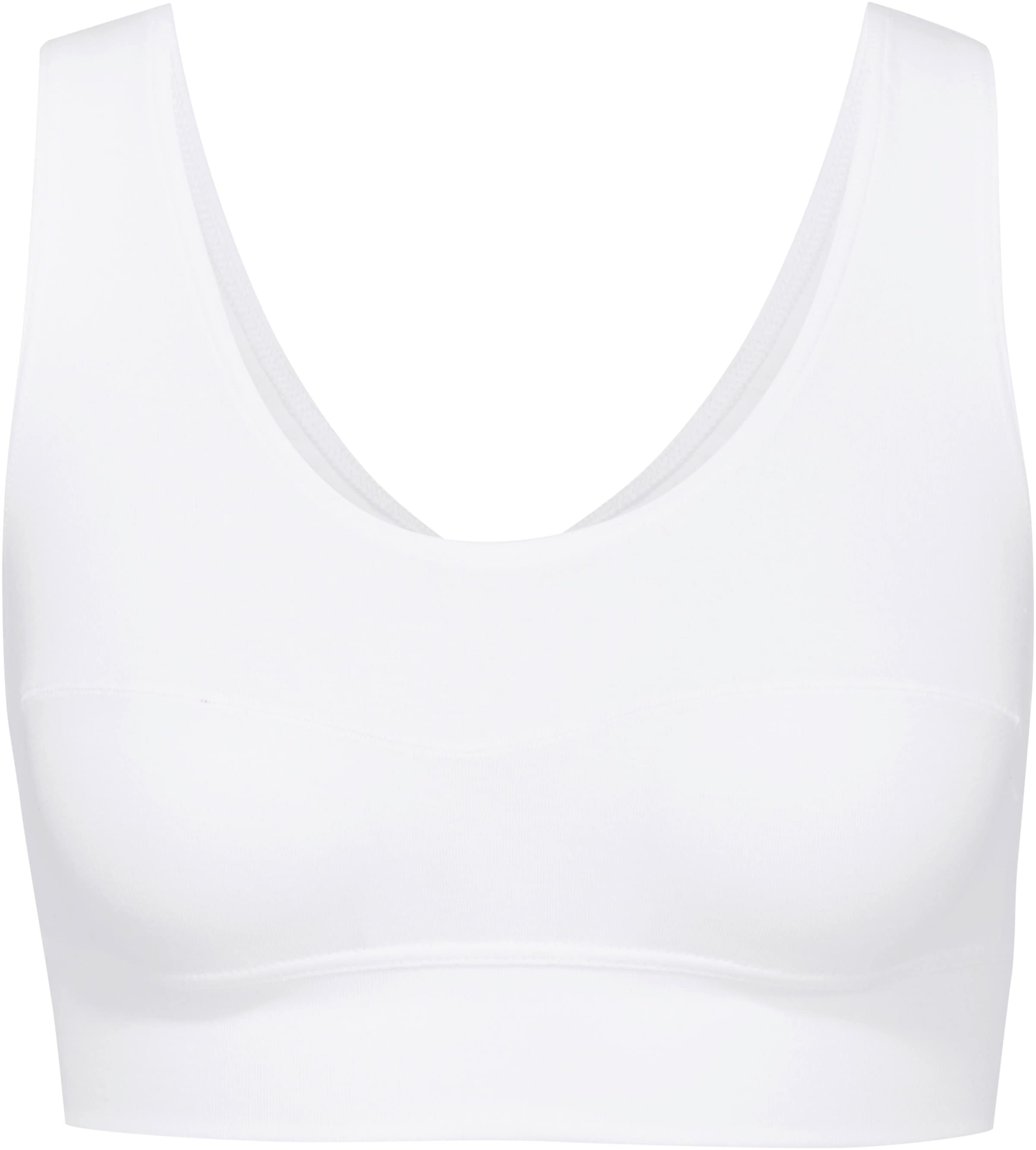 CALIDA Bustier »Elastic«, breites Unterbrustband, ohne Bügel, Baumwollmischung