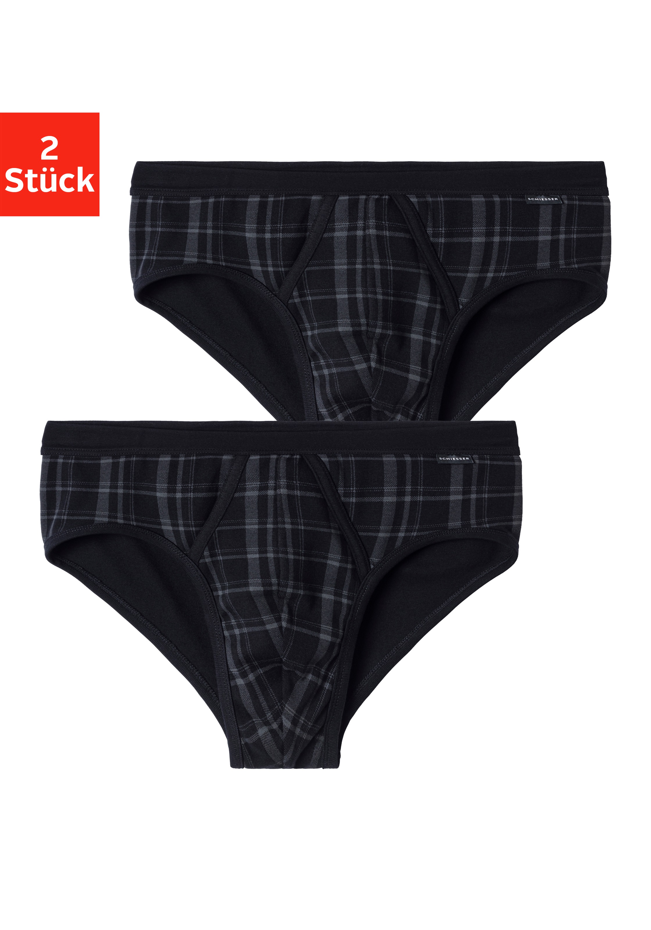 Image of Schiesser Slip, (2 St.), mit Eingriff bei Ackermann Versand Schweiz