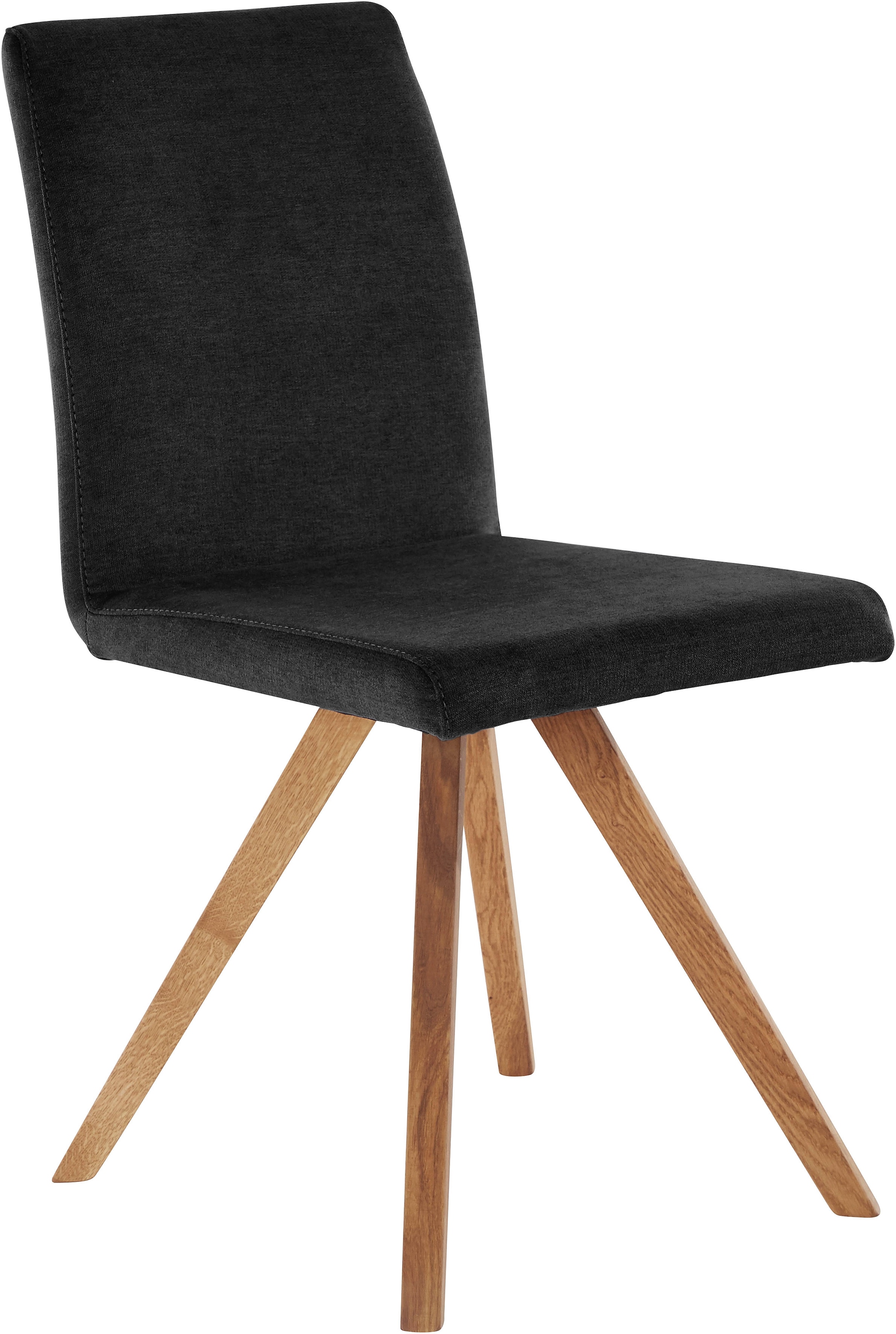 Home affaire Schalenstuhl »Rio« (Set) 2 Stk.Bezug in Kunstleder oder Strukturstoff und das Gestell ist Eiche geölt