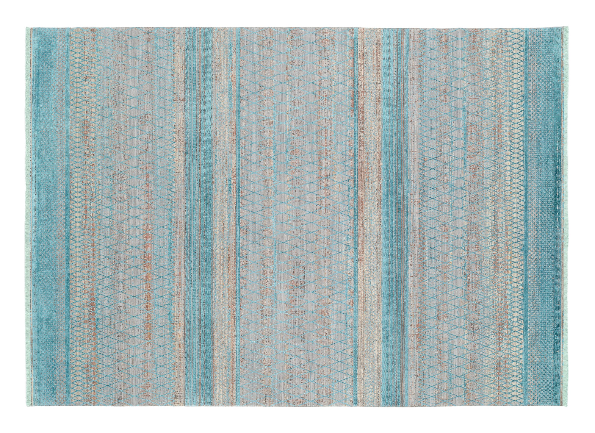 OCI DIE TEPPICHMARKE Teppich »FARBEN MASTER« rechteckig 8 mm Höhe Klassisches Muster, eingefasst, in 3-D-Optik, mit Fransen