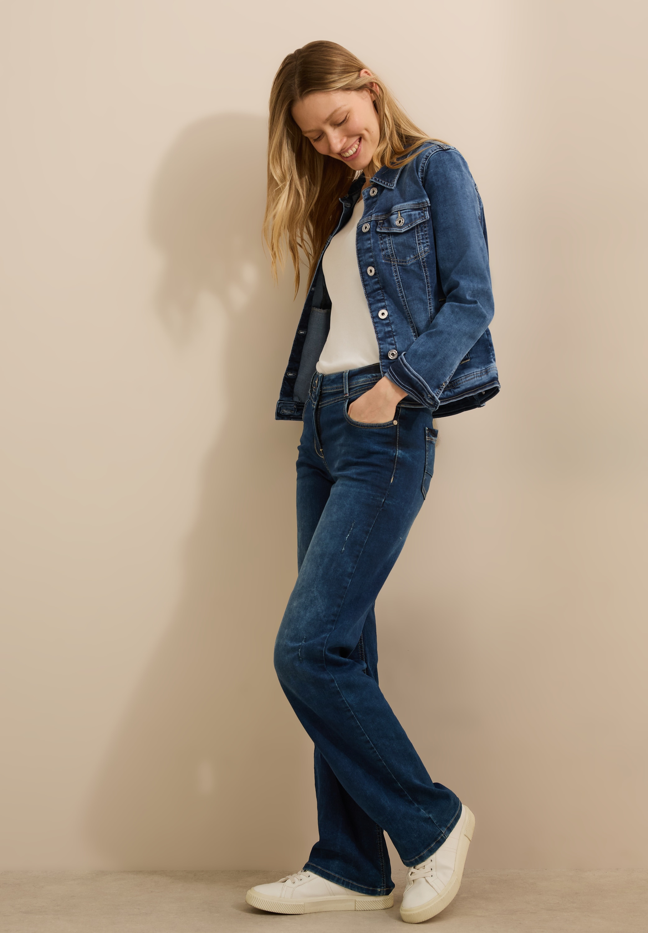 Cecil Jeansjacke, mit Brust Taschen