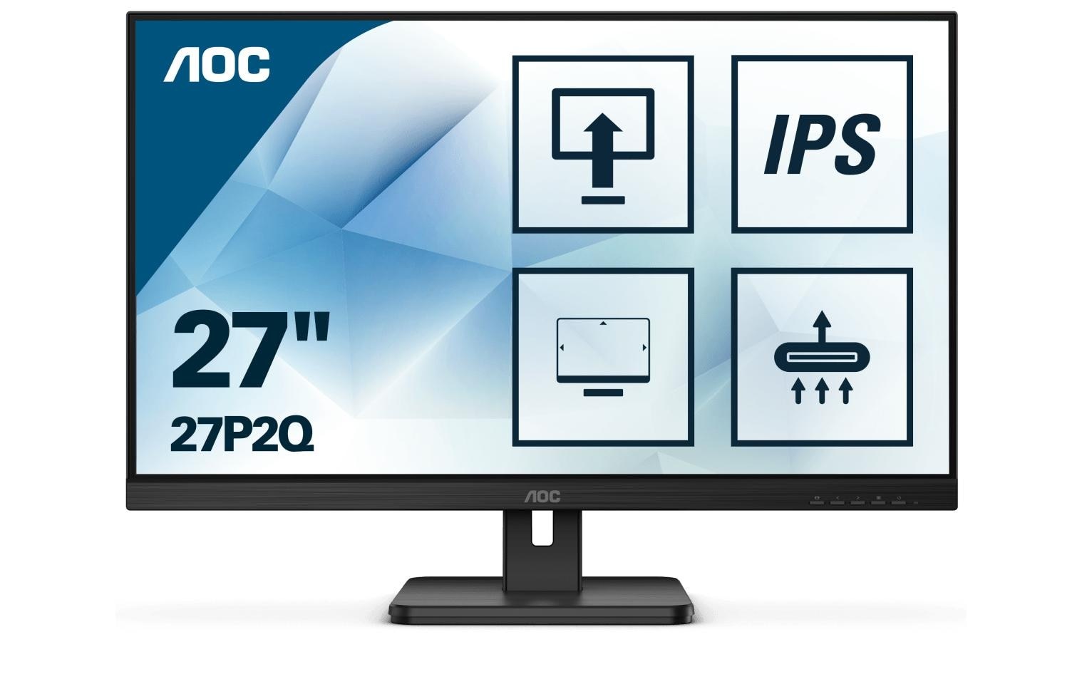 AOC Moniteur ergo »27P2Q« 68,31 cm/27 ″  1920 x 1080 px 4 Reaktionszeit 75 Hz