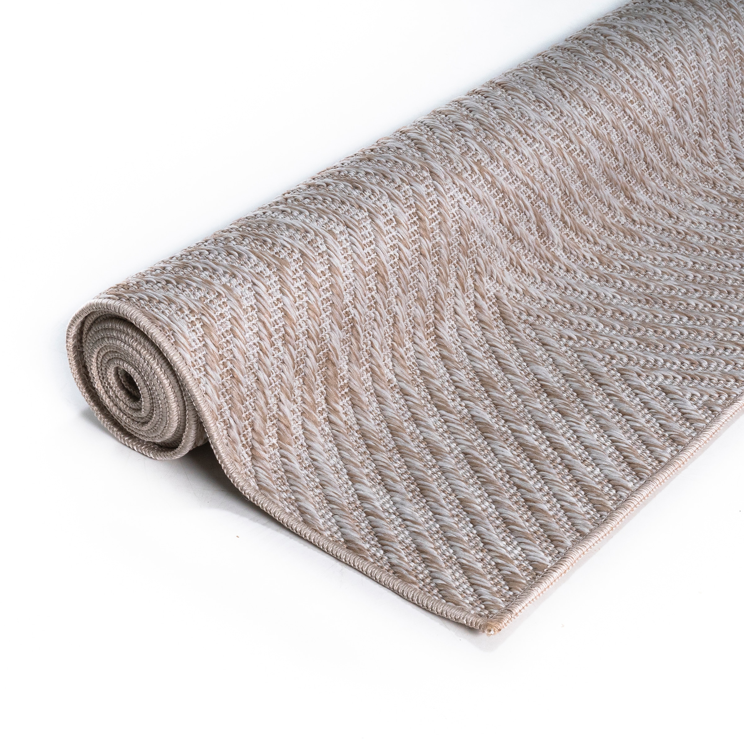 my home Teppich »Elsa, In- und Outdoor geeignet« rechteckig 3 mm Höhe Sisal-Optik, Wetterfest & UV-beständig, Boho, Wohnzimmer, Camping