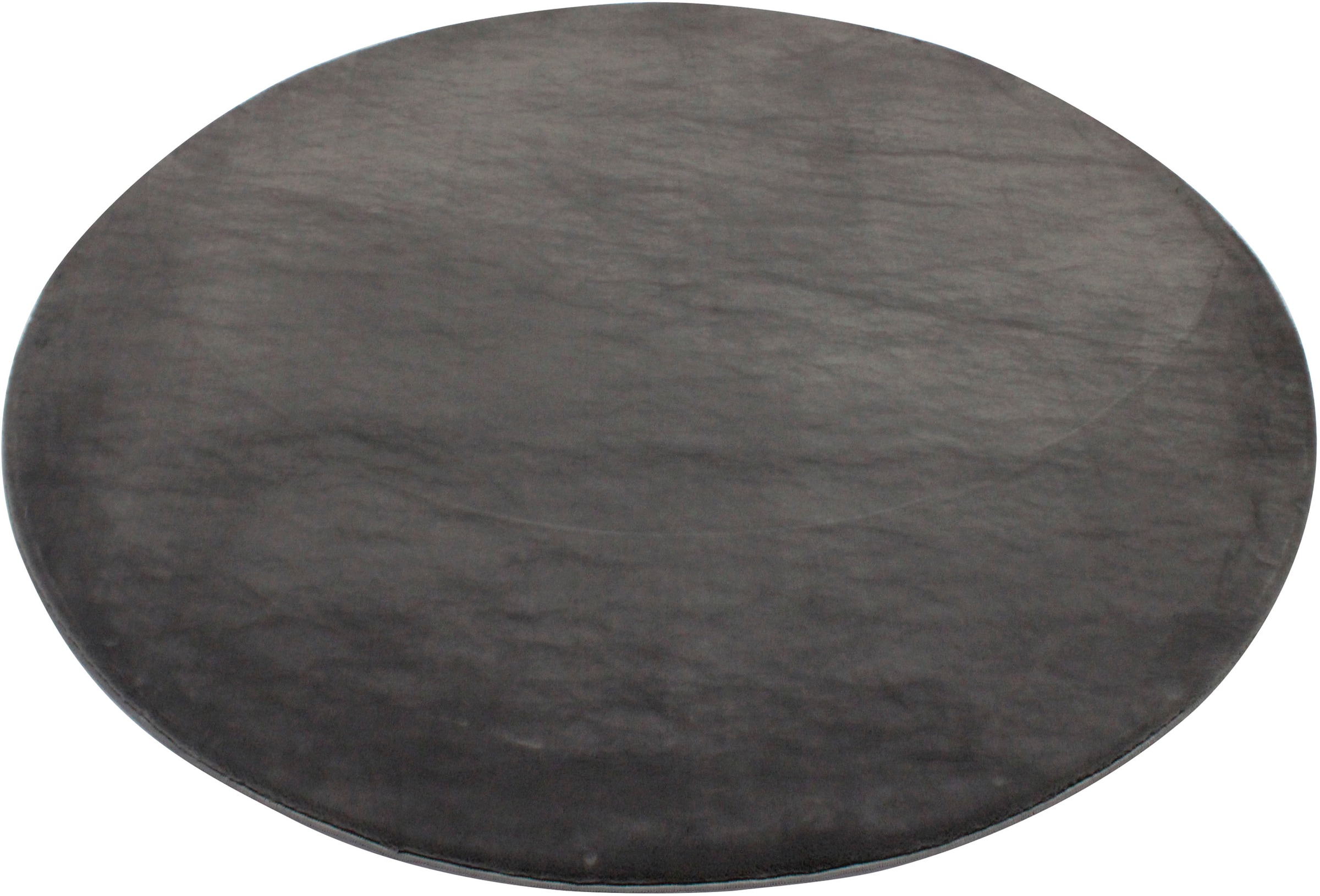 Leonique Fellteppich »Balu«, rund, 20 mm Höhe, Kunstfell in Kaninchenfell Haptik, fussbodenheizungsgeeignet, pflegeleicht, ideale Teppiche für Wohnzimmer, Schlafzimmer, Esszimmer, Arbeitszimmer