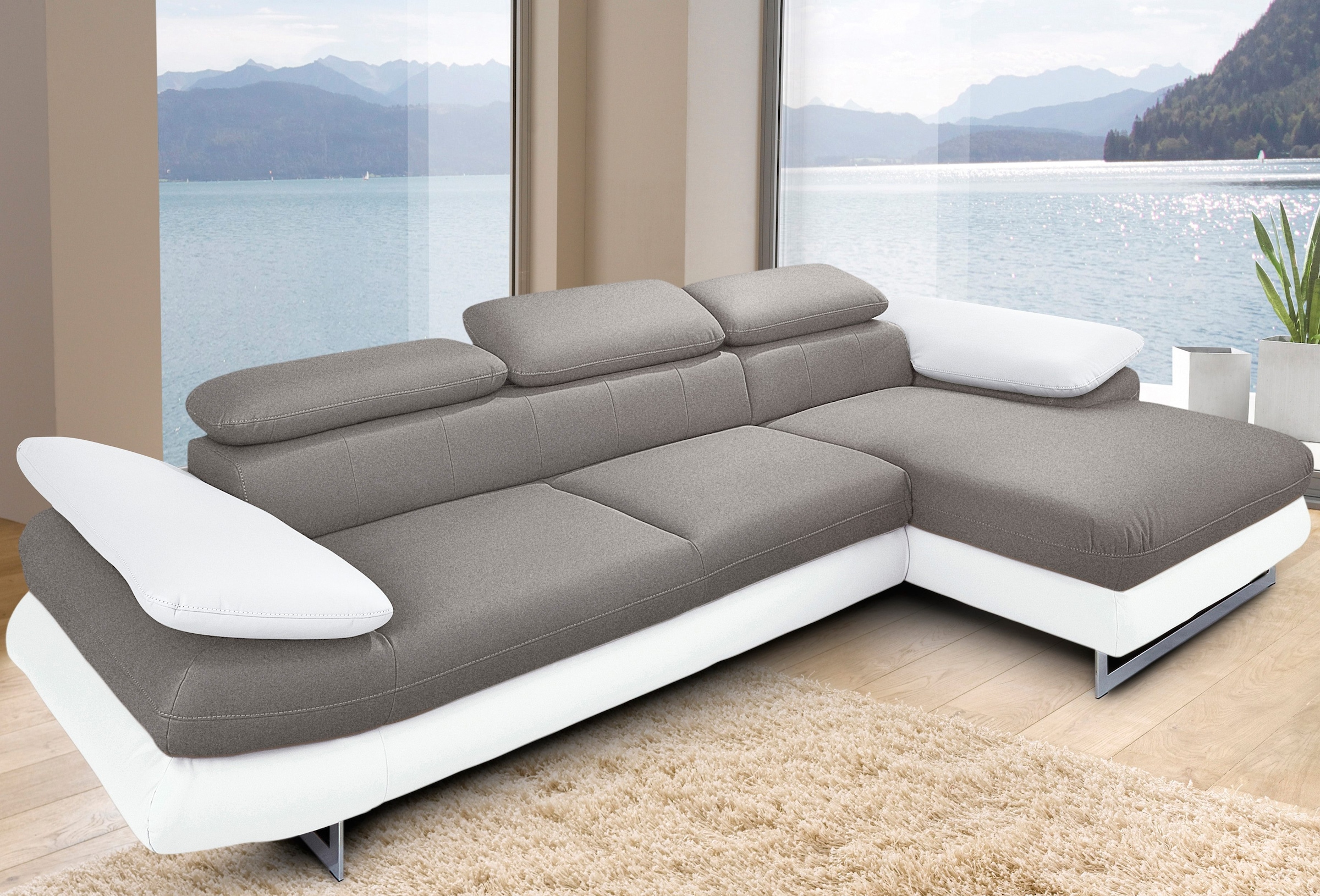 INOSIGN Ecksofa »Solution L-Form«, wahlweise mit Bettfunktion