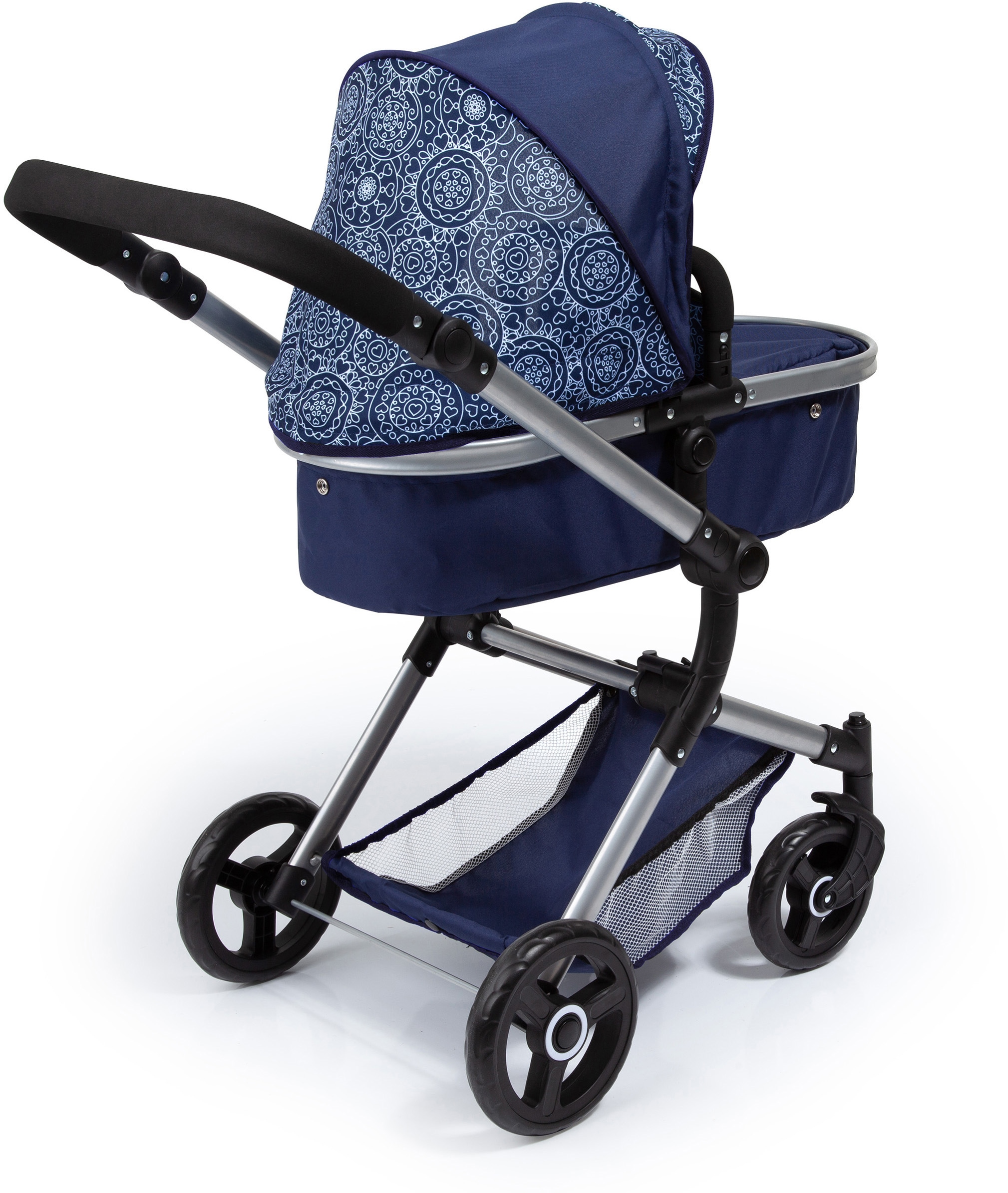 Bayer Kombi-Puppenwagen »Vario, Blau«, inkl. Wickeltasche