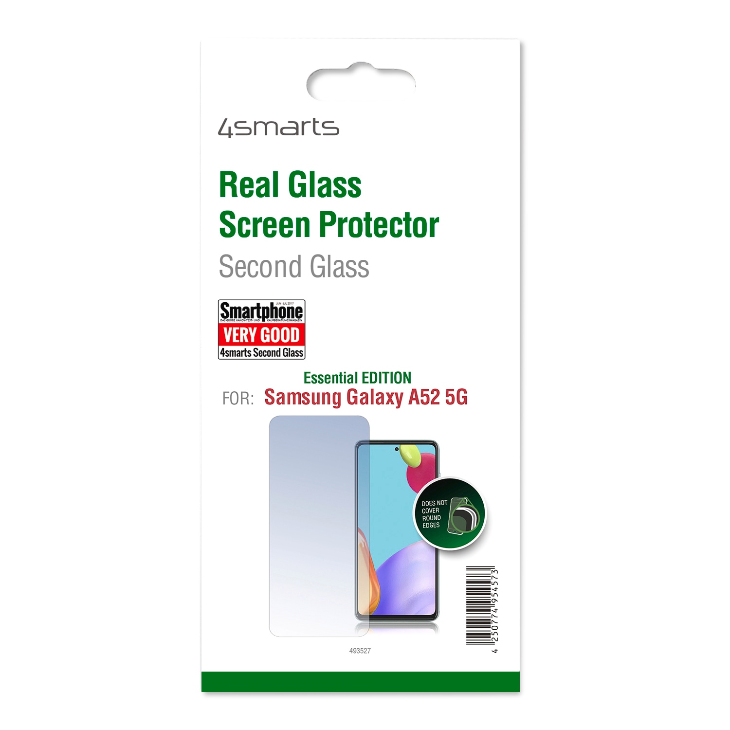 4smarts Displayschutzglas »Second Glass Essential Edition«, für Samsung Galaxy A52-Samsung Galaxy A52 5G-Samsung Galaxy A52s 5G, Displayschutzfolie, Schutzfolie, Bildschirmschutz, kratz- & stossfest