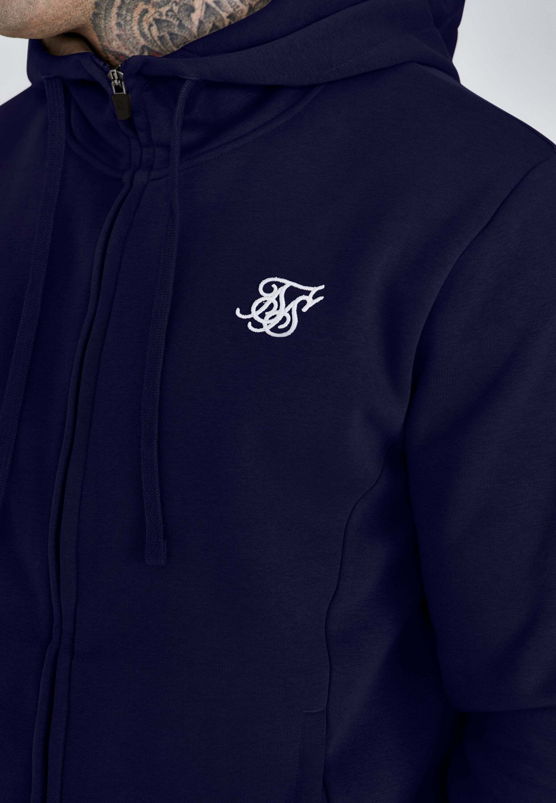 Siksilk Veste sweat »Siksilk Sweatjacke Essentials«