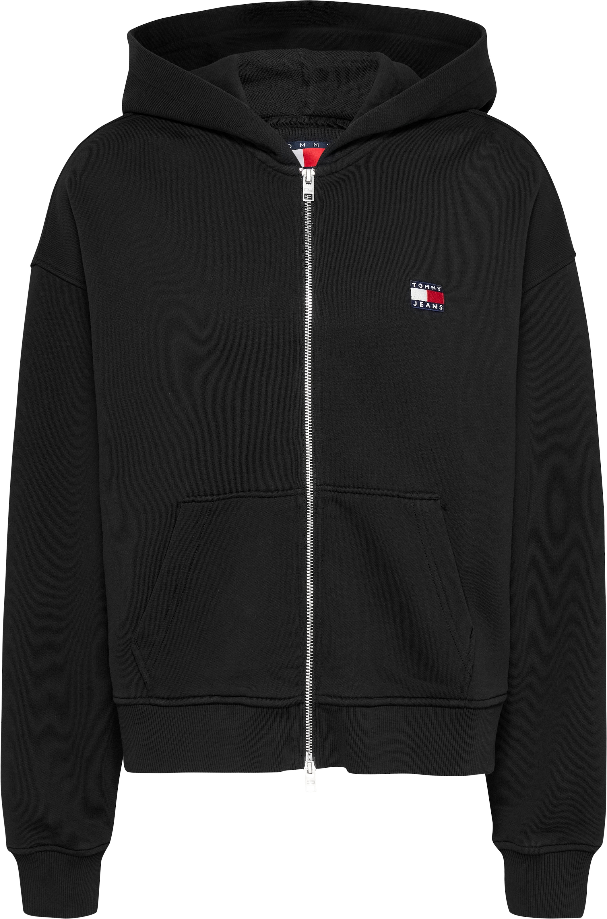 Tommy Jeans Curve Sweatshirt »Sweatshirt TJW BOXY BADG«, in Grossen Grössen, 2-Wege-Reissverschluss, mit Logostickerei
