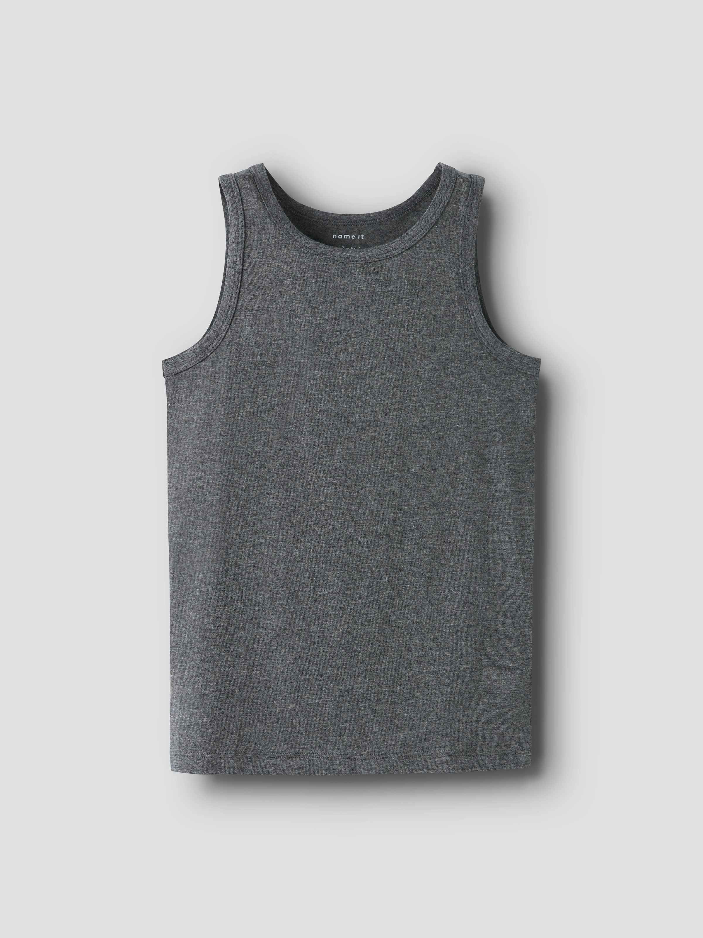 Name It Sous-chemise »NKMTANK 2P für Jungen mit Rundhals und elastischem Tragekomfort« Paquet, 2 cuis normal, Jersey, eingefasste Kante, Rundhals