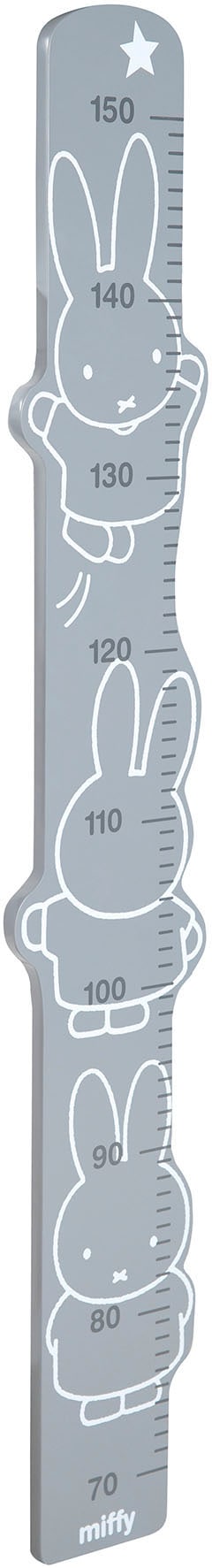 roba® Messlatte »miffy®, grau«, Skala von 70 cm bis 150 cm