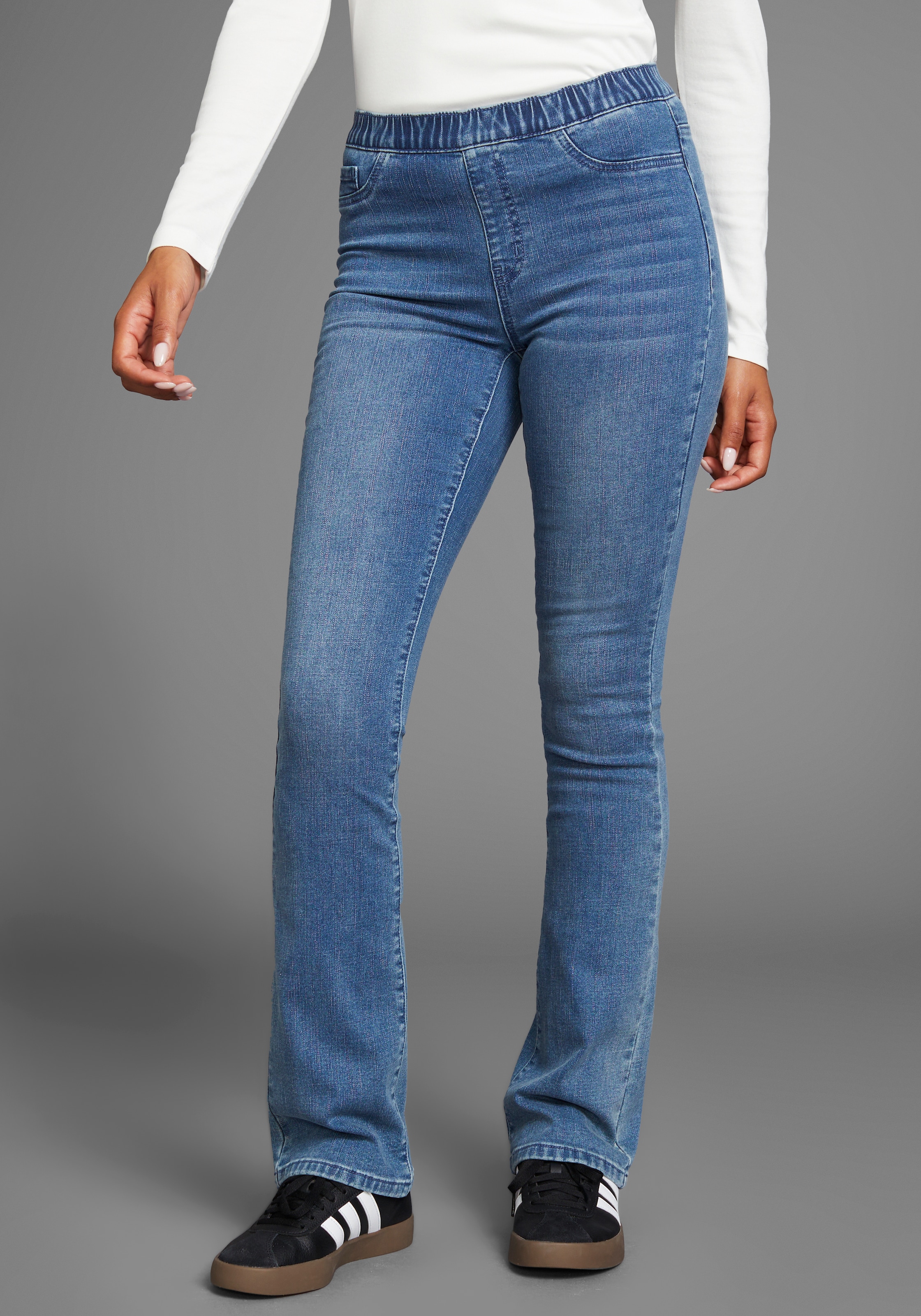 Arizona Jeansjeggings »Bootcut mit leichtem Thermo Effekt«, High Waist