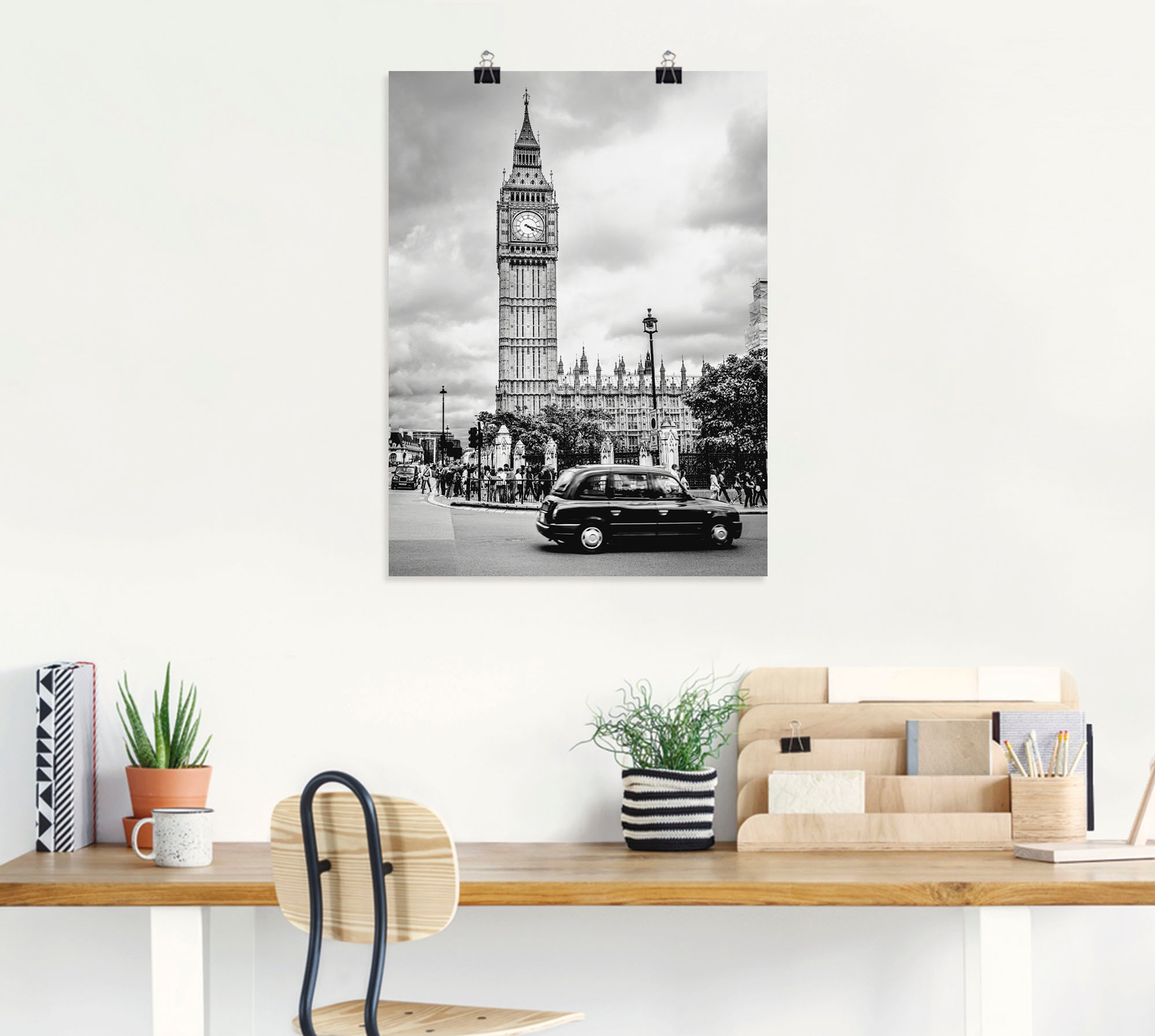 Artland »London Taxi und Big Ben« Gebäude 1 Stk. tlg. ohne Rahmen