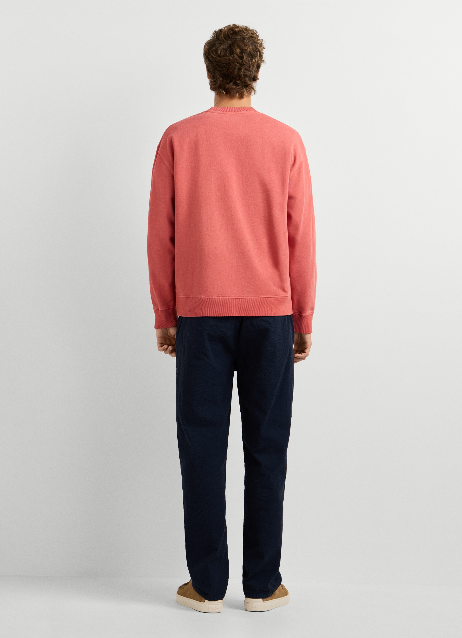 Pepe Jeans Sweatshirt »JOHN CREW«, mit Rippeinsatz am Rundhals, Logoschriftzug
