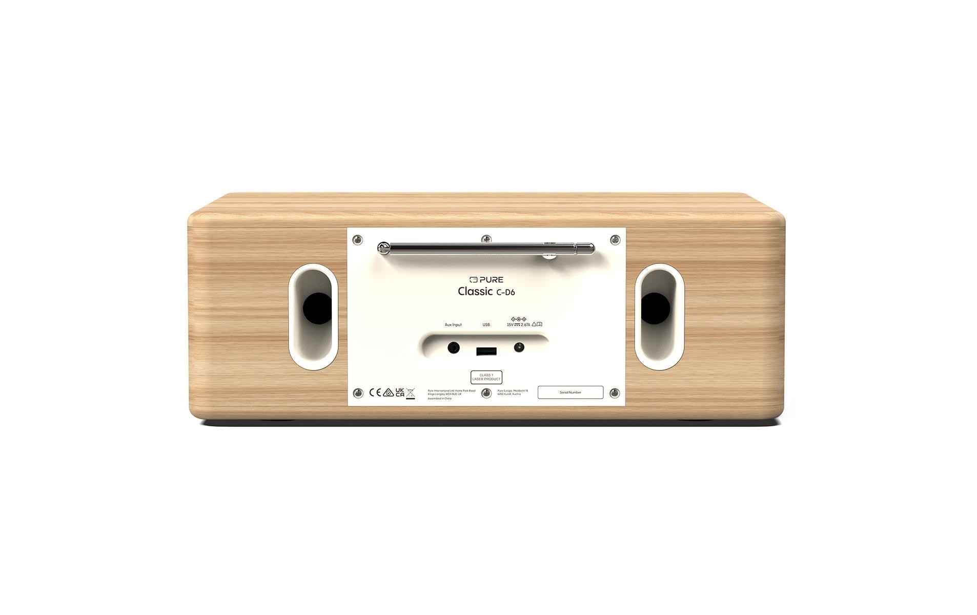 Pure Digitalradio (DAB+) »Classic C-D6 Eiche/Weiss«, (Bluetooth Digitalradio (DAB+)-FM-Tuner)