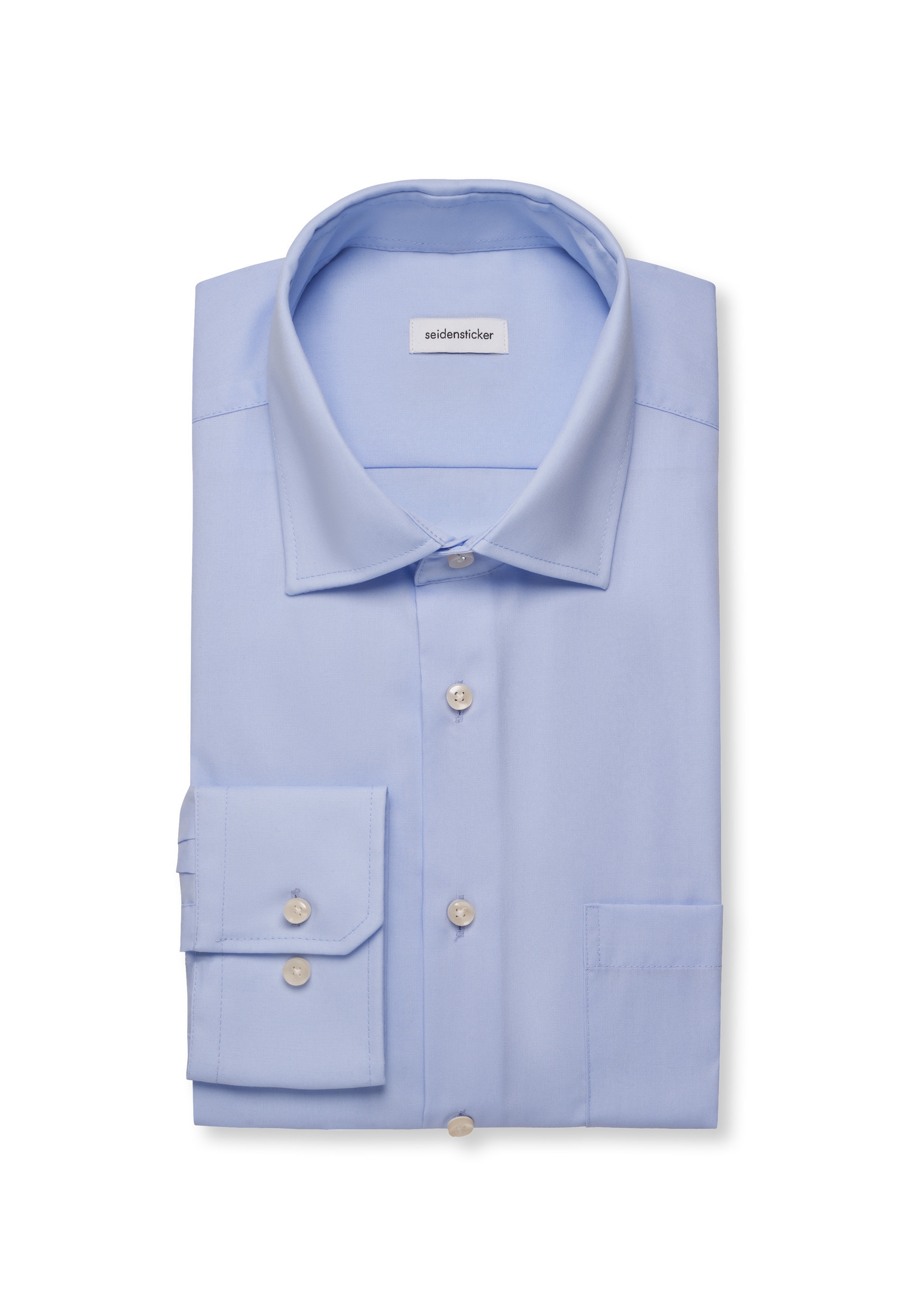 seidensticker Chemise d'affaires »Schwarze Rose« Comfort 1/1 Kentkragen Uni