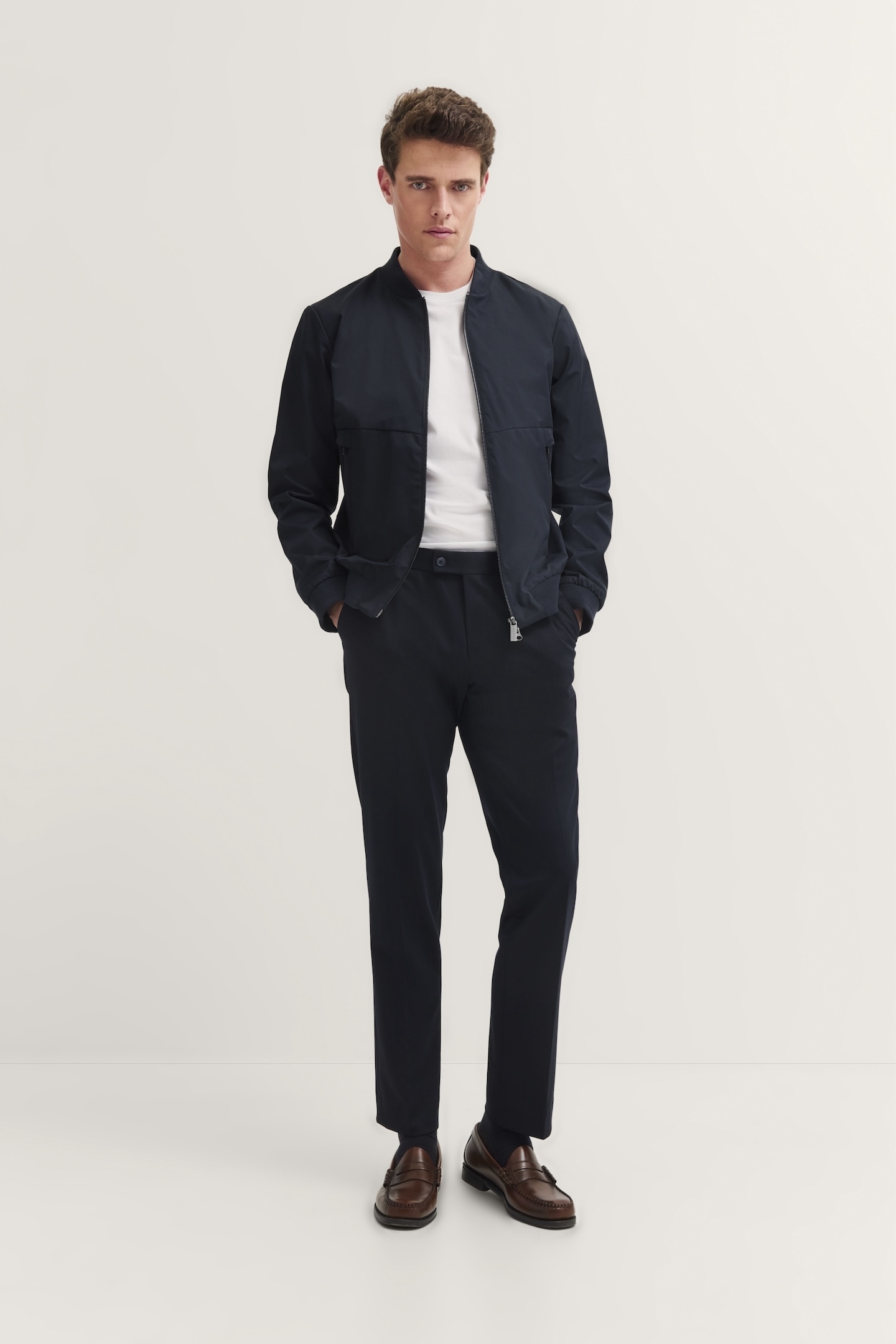 bugatti Blouson ohne Kapuze mit Collegekragen