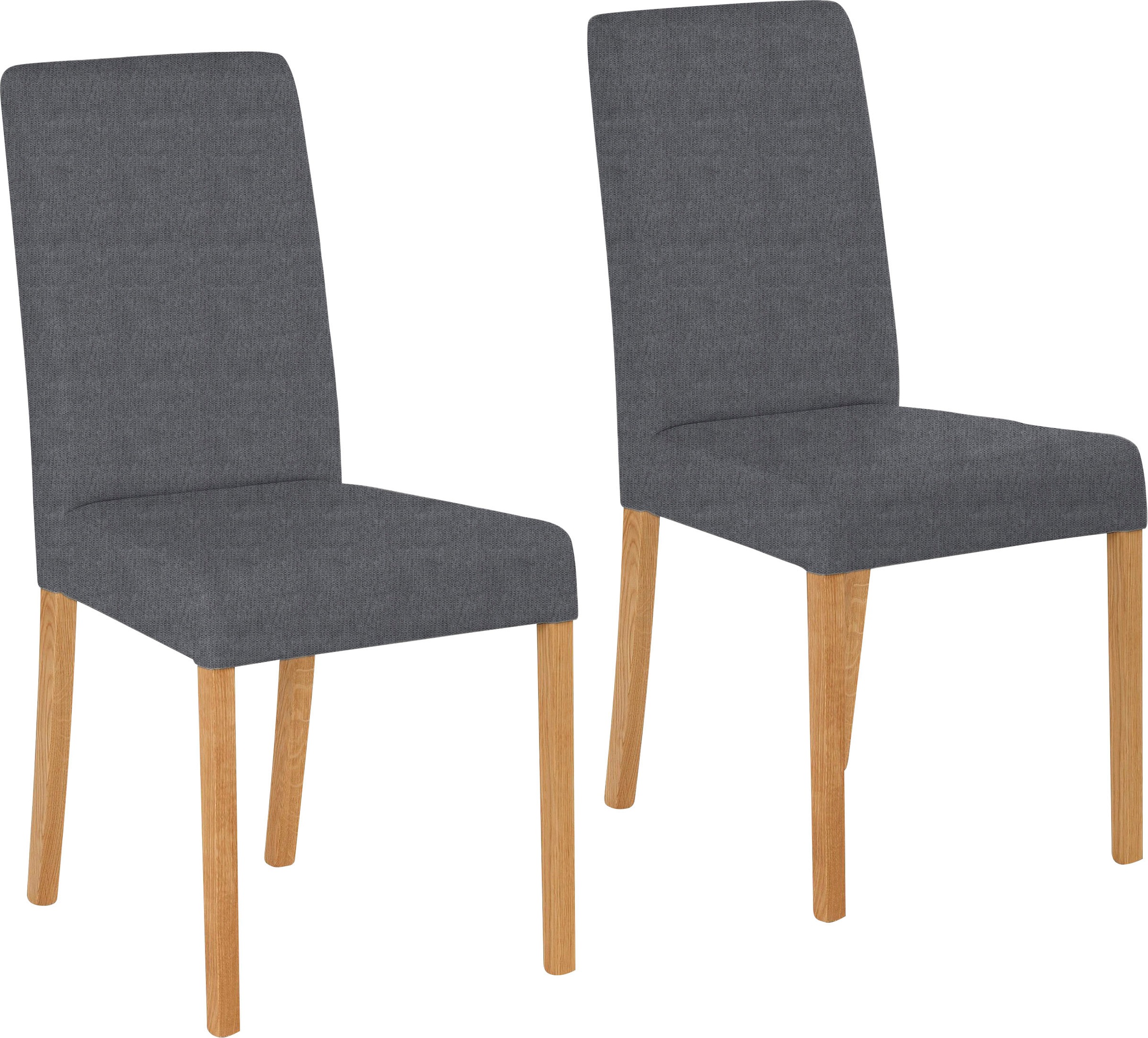 Image of Home affaire 4-Fussstuhl »Bologna«, (Set), 4 St., Strukturstoff, Gestell aus Massivholz bei Ackermann Versand Schweiz