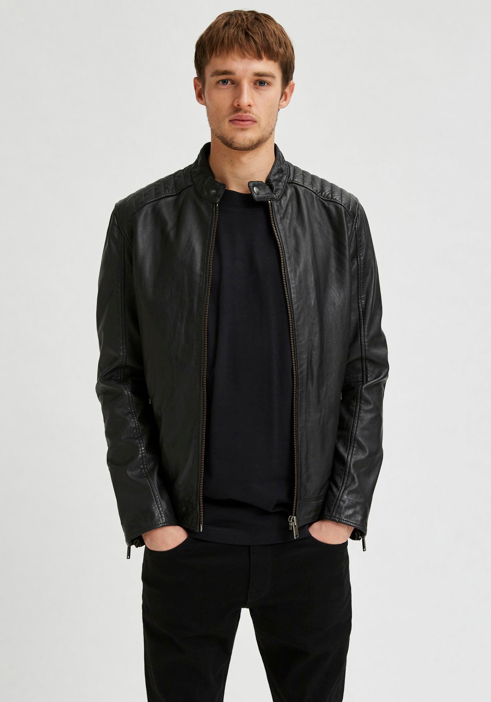 SELECTED HOMME Lederjacke »ICONIC RACER LEATHER JKT« kaufen